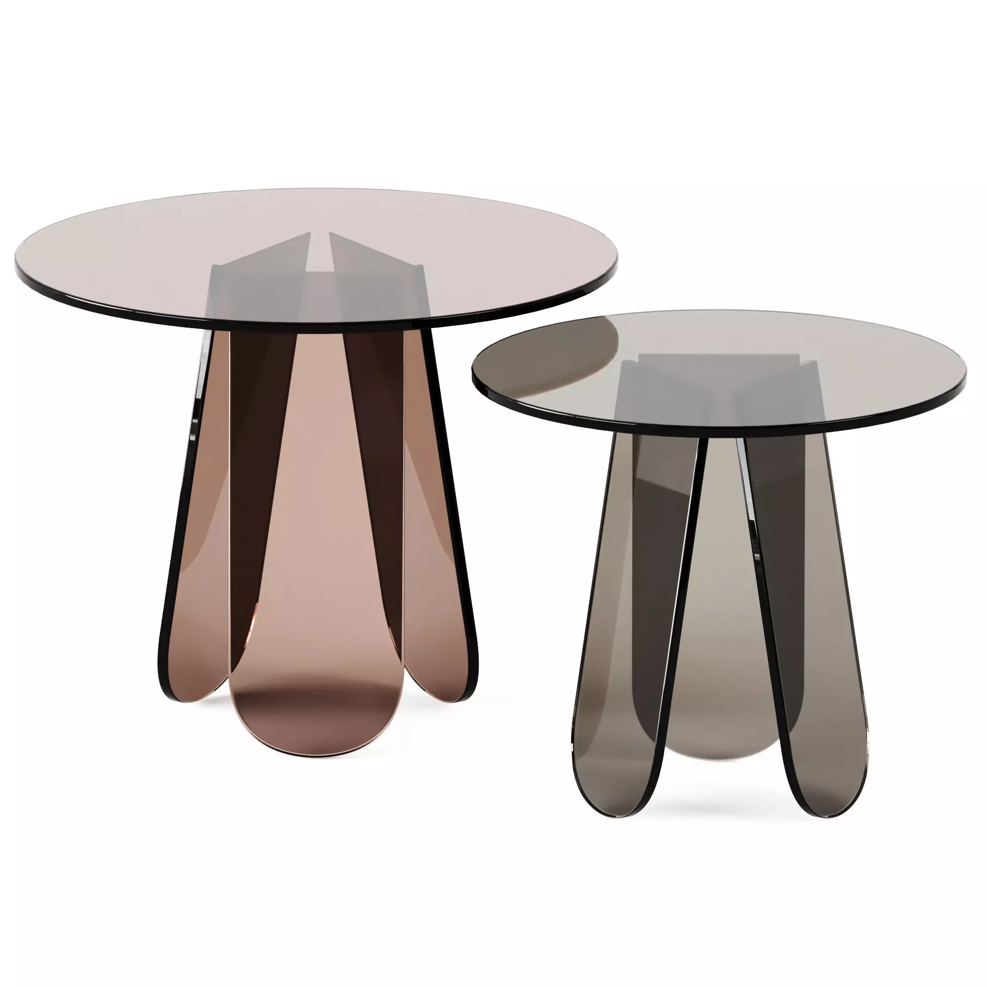 Shimmer Side Tables by Glas Italia 3D model_0