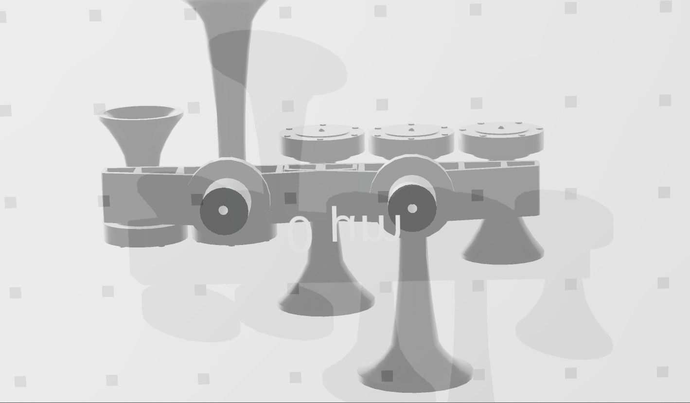 Diesel Horn Live Steam  3D print model_2