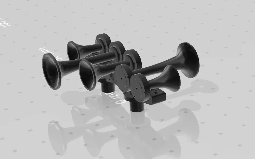 Diesel Horn Live Steam  3D print model_0