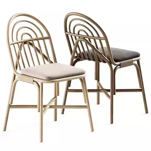 Chair Rotin by Guillaume Delvigne 3D model