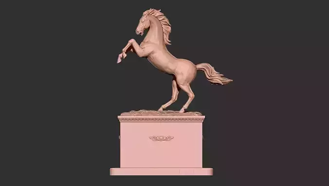 Horse sculpture 3D print model