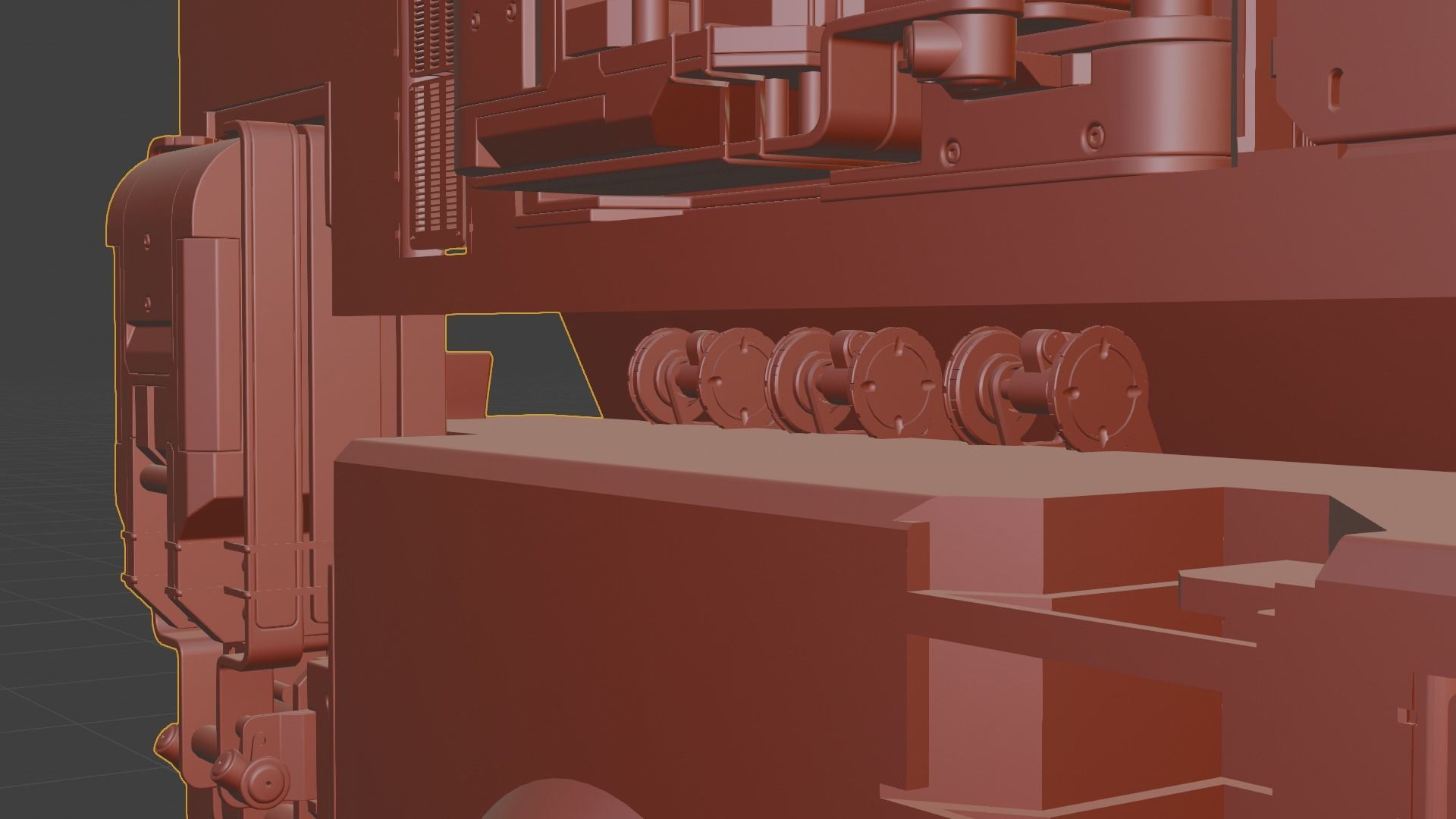 Sci-fi asset for a military KITBASHING taste 3D model_27