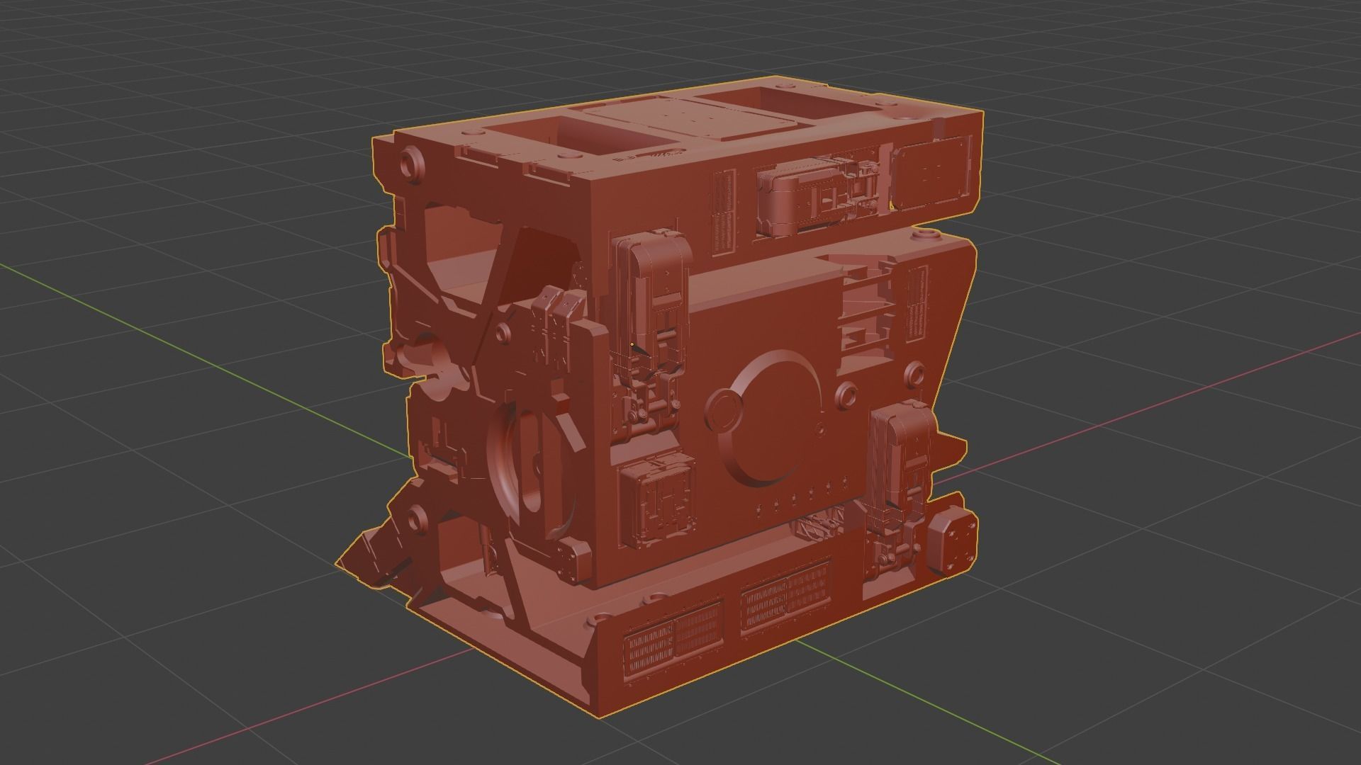 Sci-fi asset for a military KITBASHING taste 3D model_12