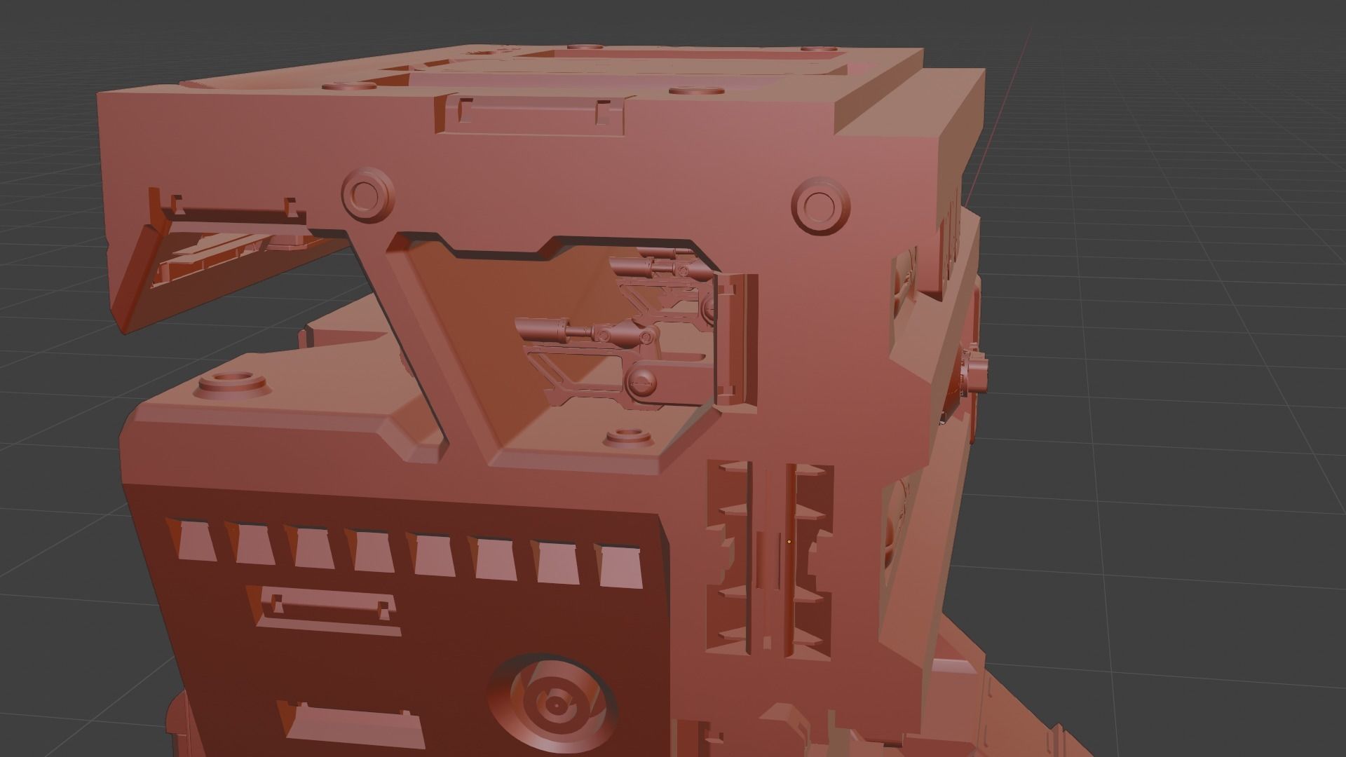 Sci-fi asset for a military KITBASHING taste 3D model_20