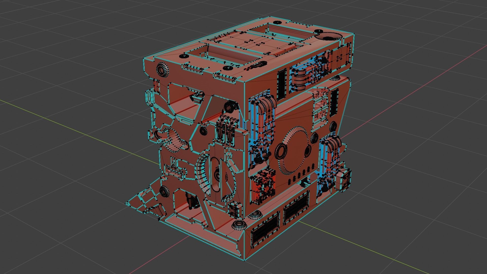 Sci-fi asset for a military KITBASHING taste 3D model_19