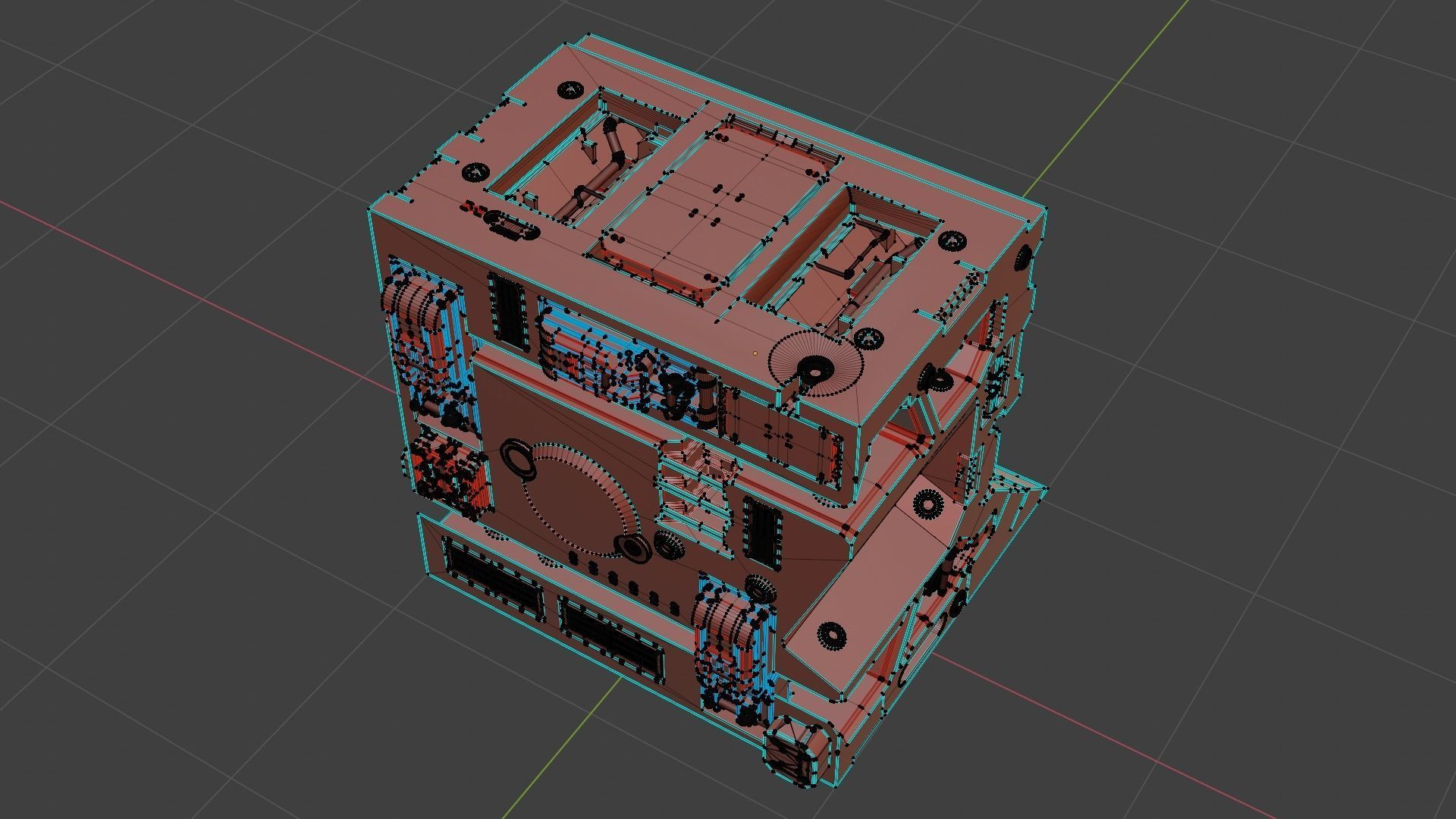 Sci-fi asset for a military KITBASHING taste 3D model_18