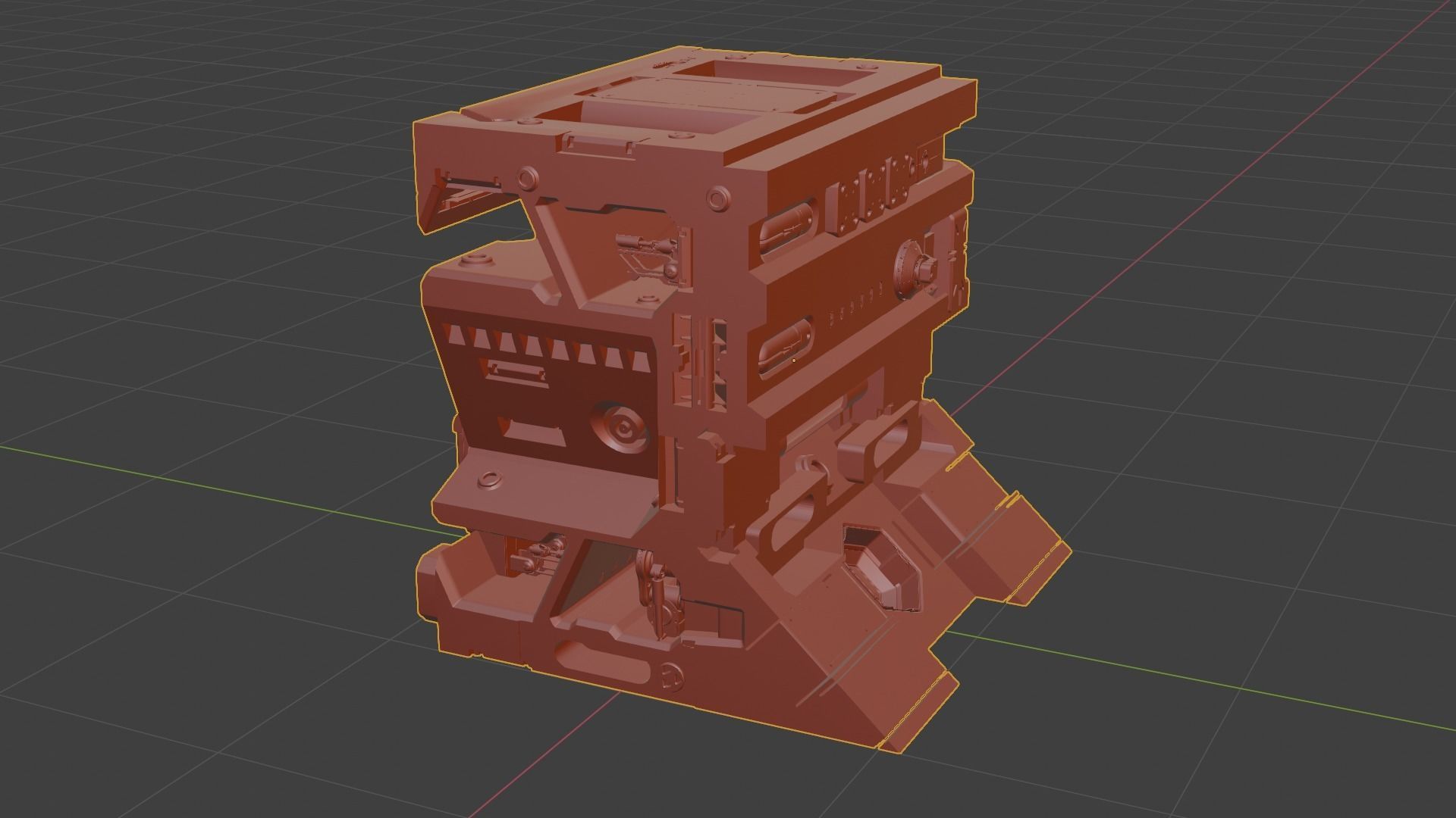 Sci-fi asset for a military KITBASHING taste 3D model_15