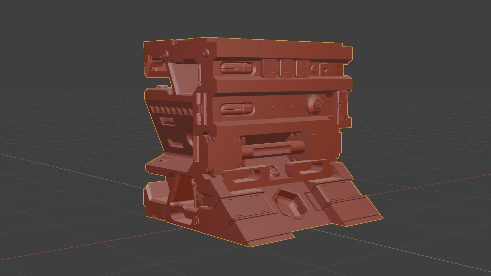 Sci-fi asset for a military KITBASHING taste 3D model_13