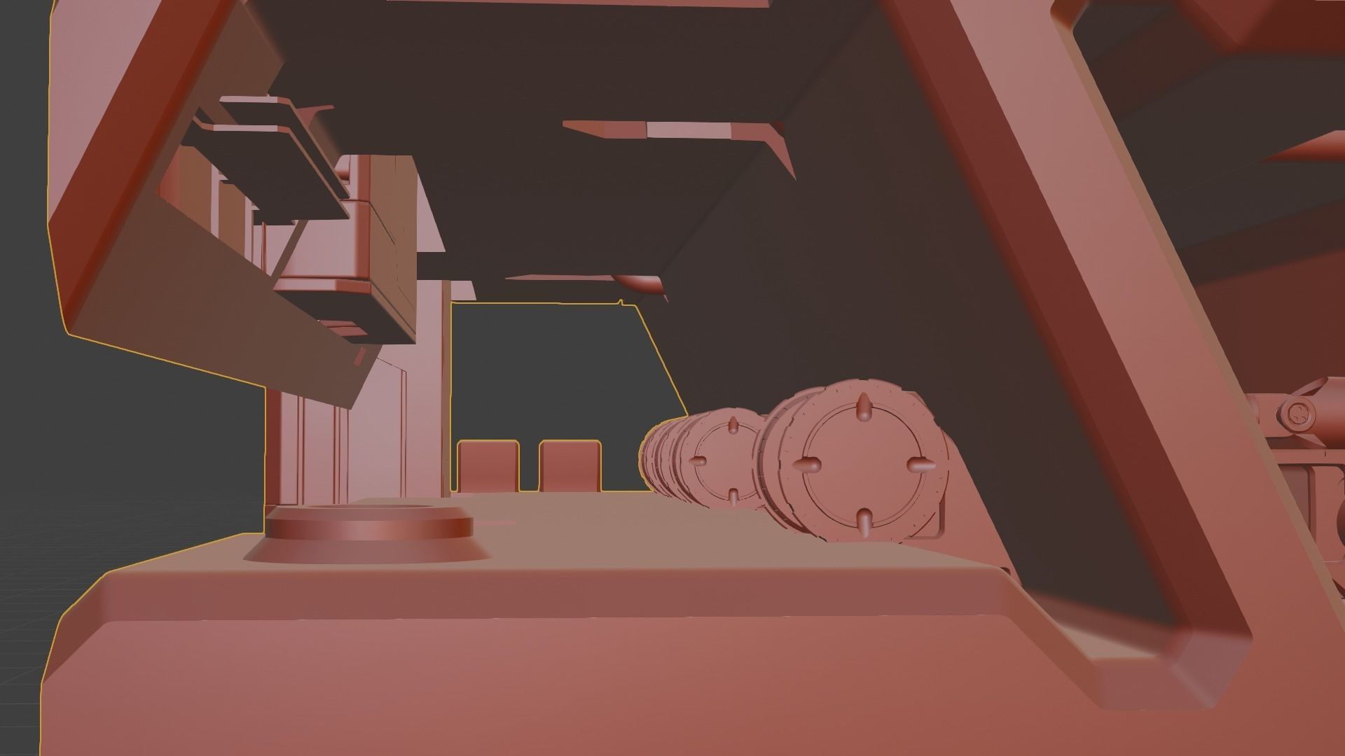 Sci-fi asset for a military KITBASHING taste 3D model_5