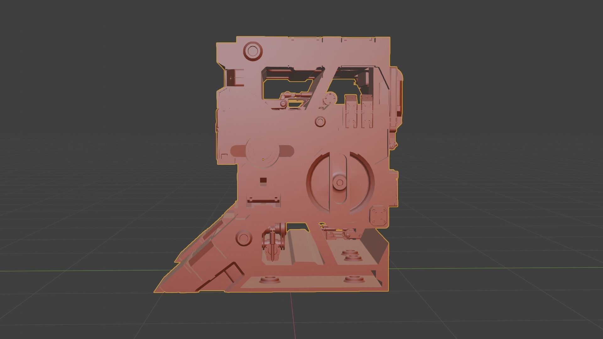 Sci-fi asset for a military KITBASHING taste 3D model_2