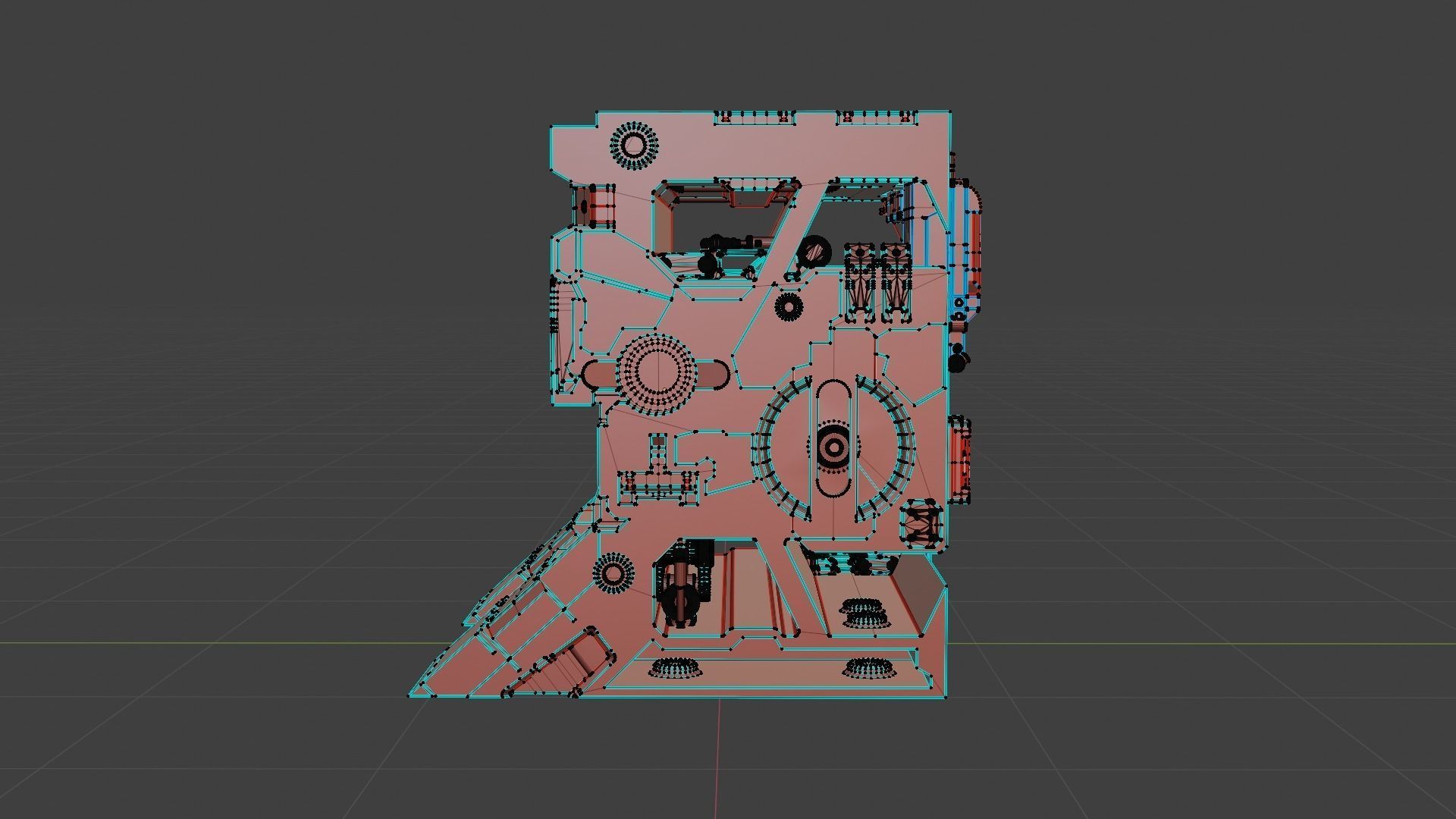 Sci-fi asset for a military KITBASHING taste 3D model_26