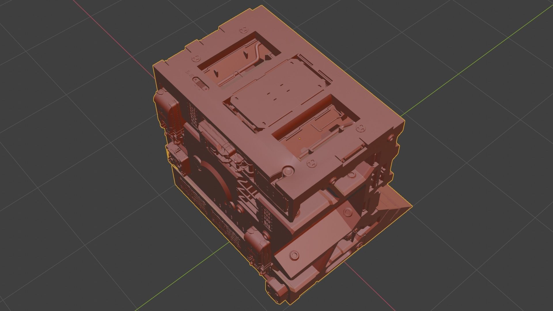Sci-fi asset for a military KITBASHING taste 3D model_11