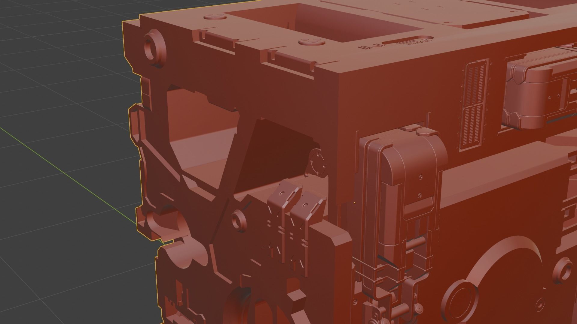 Sci-fi asset for a military KITBASHING taste 3D model_22