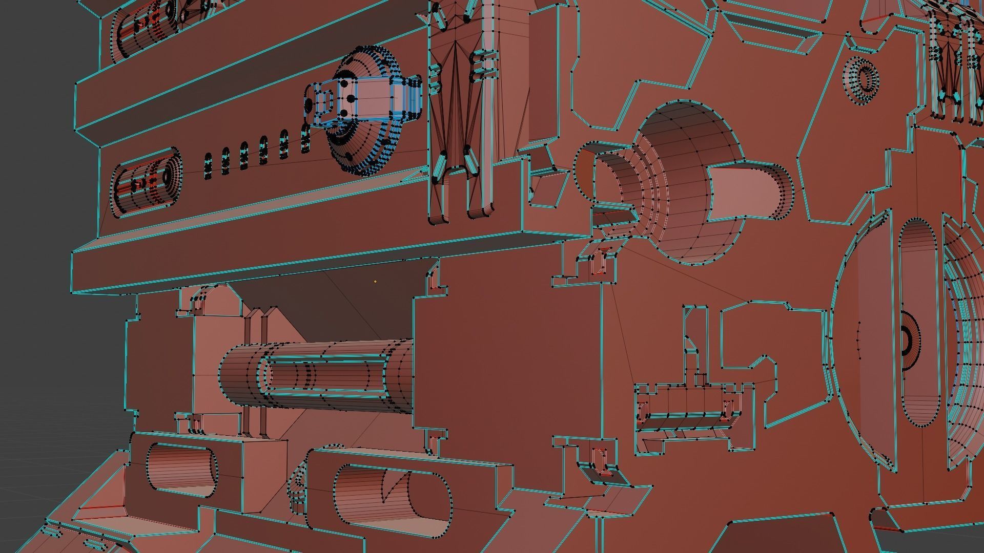 Sci-fi asset for a military KITBASHING taste 3D model_30