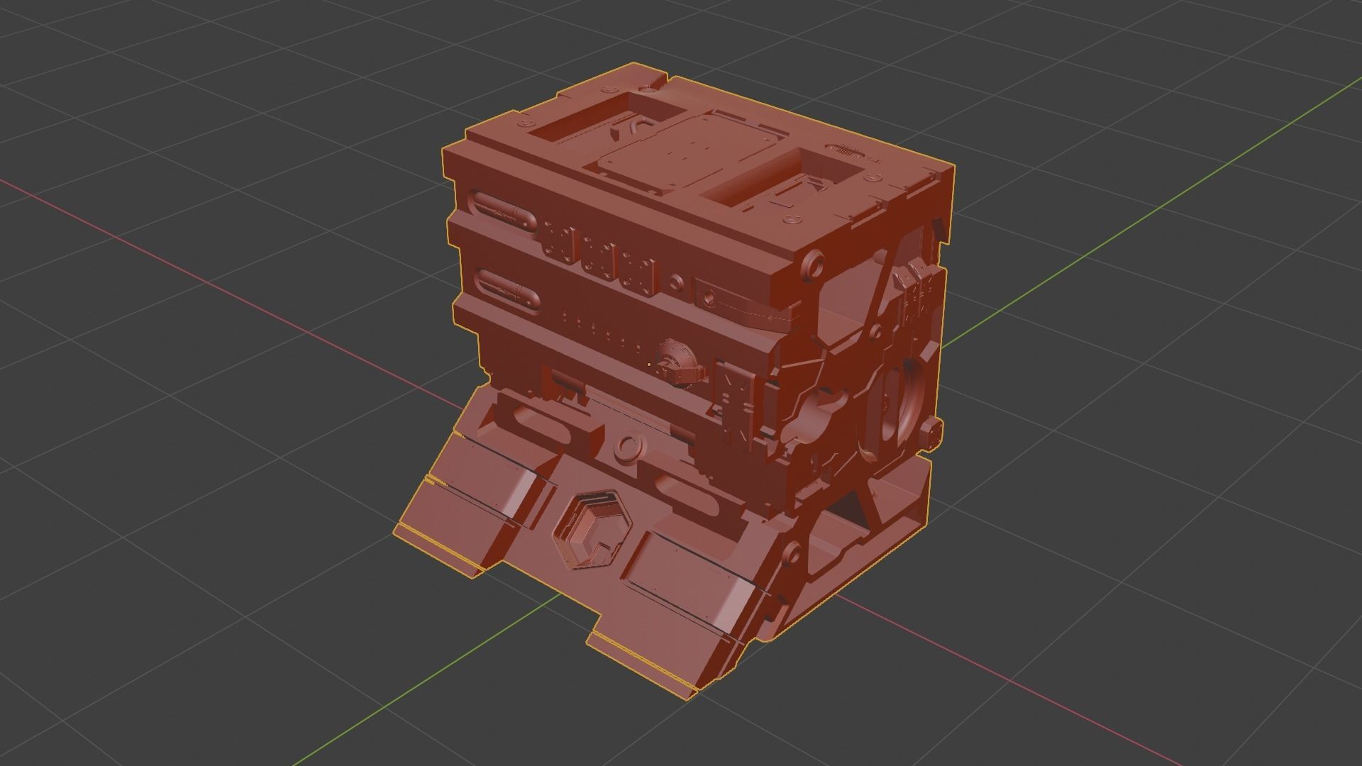 Sci-fi asset for a military KITBASHING taste 3D model_17