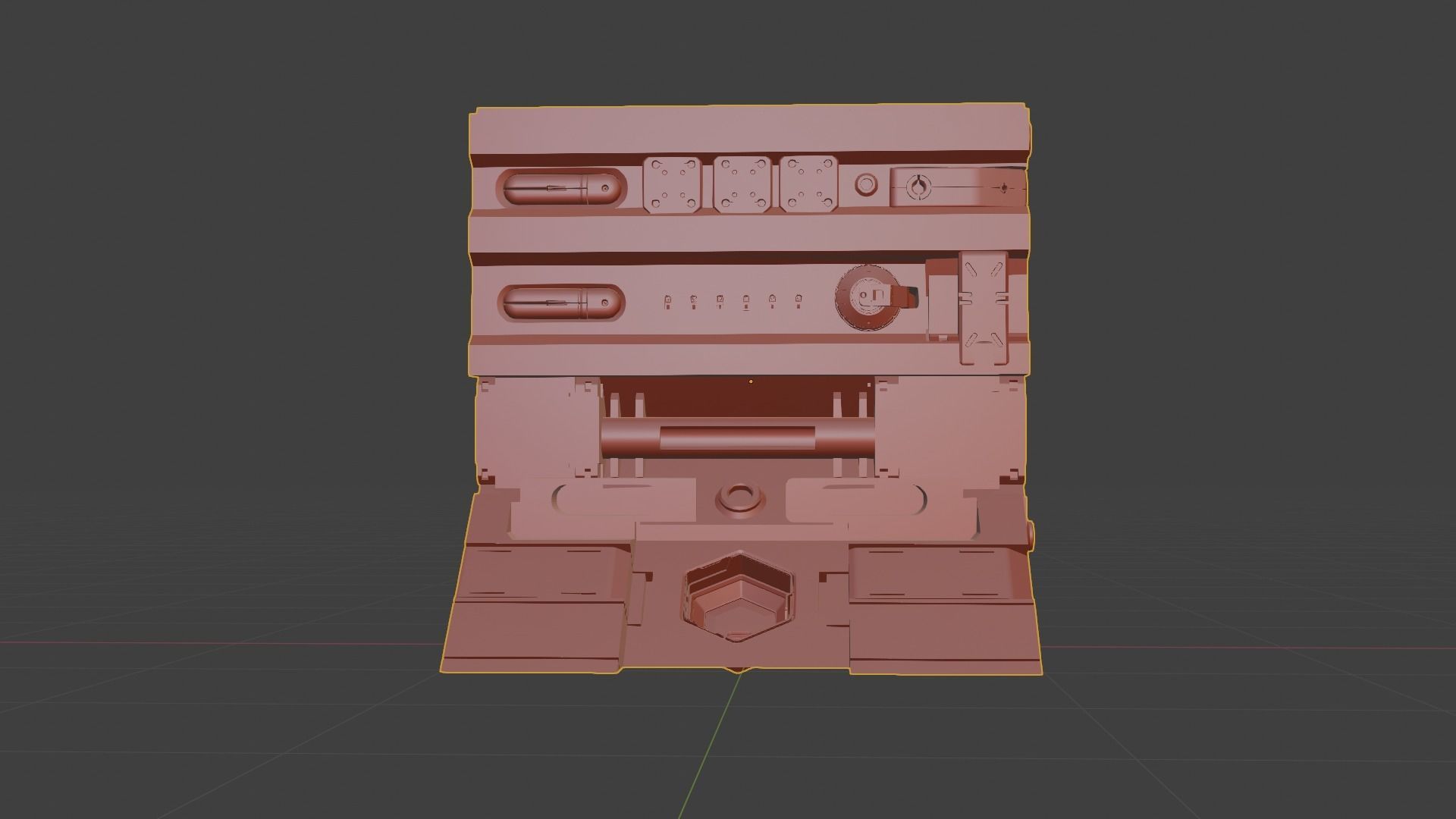 Sci-fi asset for a military KITBASHING taste 3D model_8