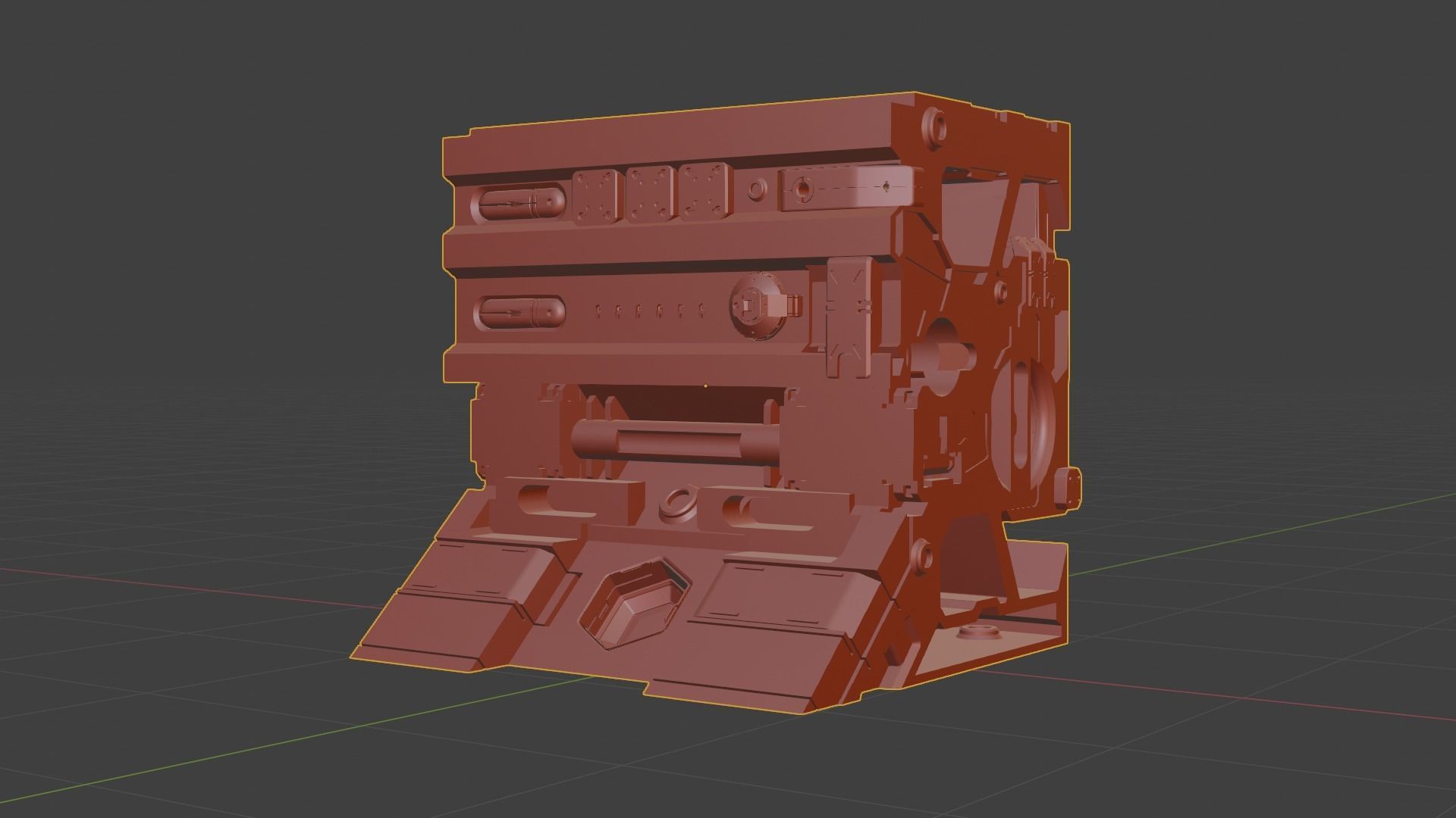 Sci-fi asset for a military KITBASHING taste 3D model_16