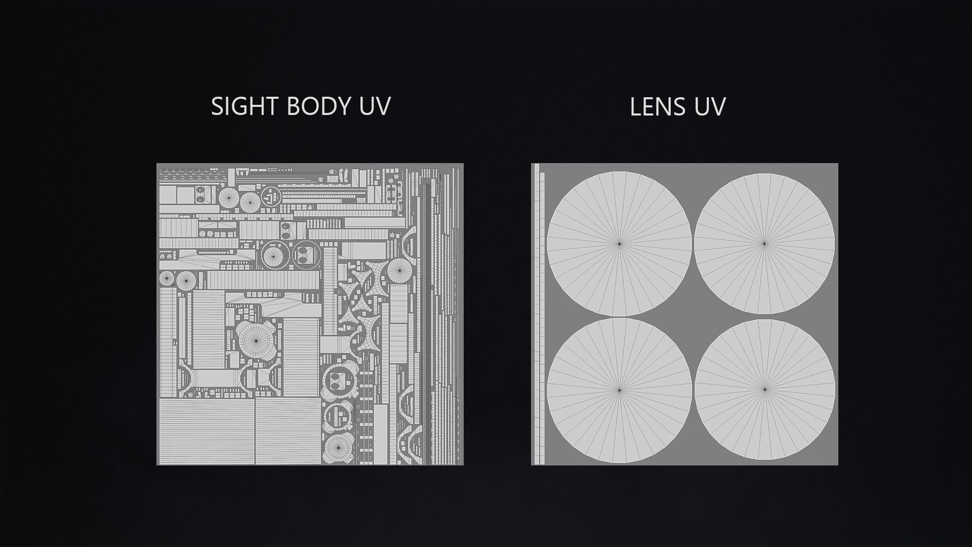 T-EAGLE MARCH 2-8x IR GUN SIGHT Low-poly 3D model_4