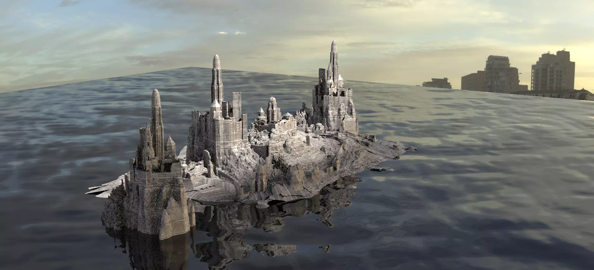 Desert Alien Monoliths 5 3D model_0