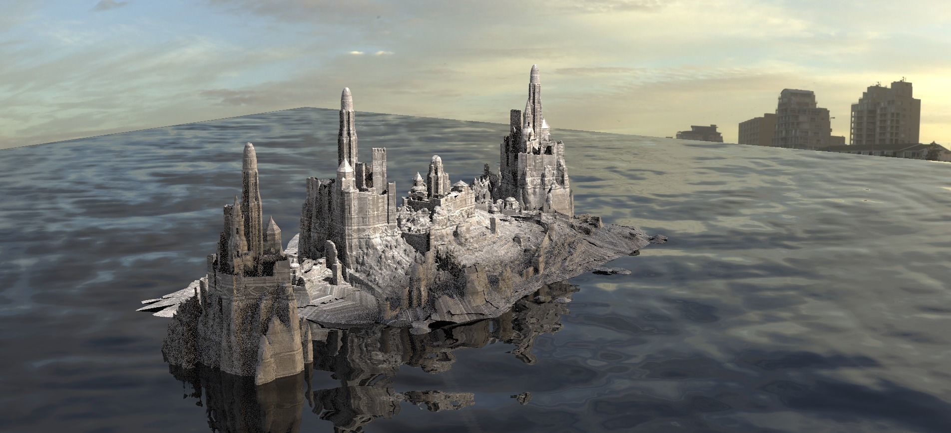 Desert Alien Monoliths 5 3D model_1