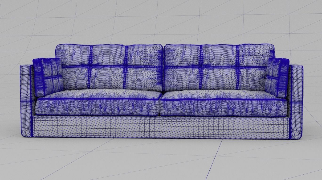 Sleek and Stylish Modern Sofa - High-Quality 3D Model 3D model_1