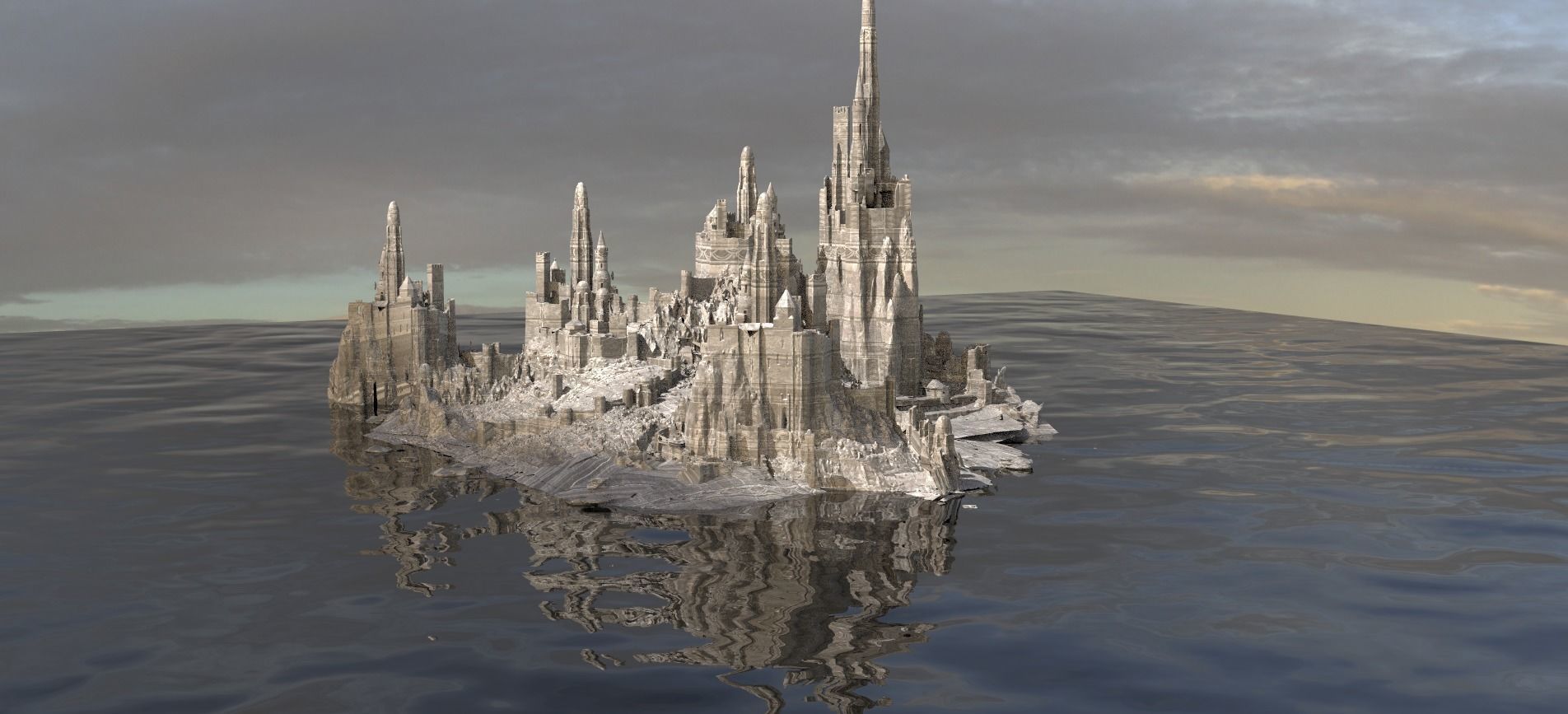 Desert Alien Monoliths 7 3D model_2