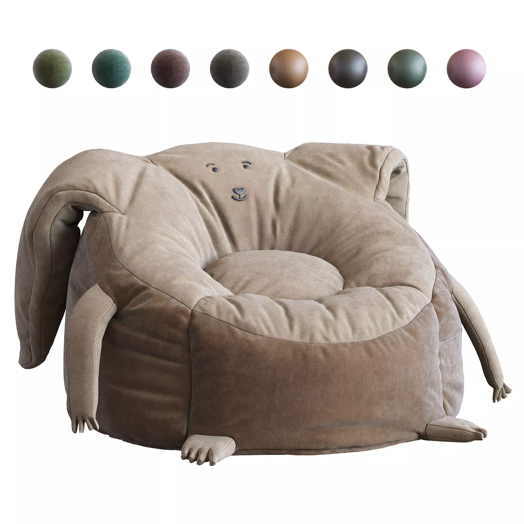 Animal Bean Bag Chairs 3D model