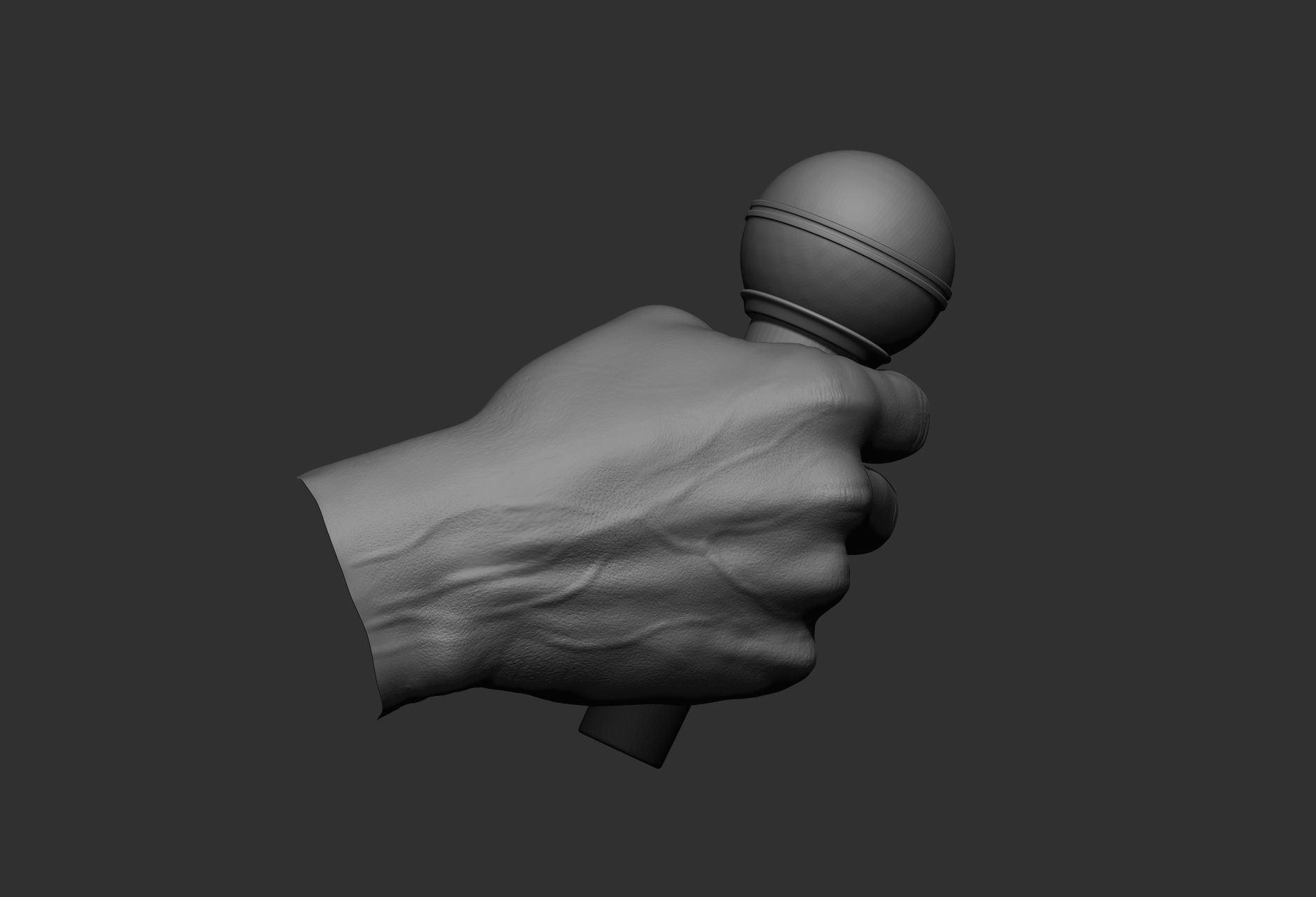 10 male hand poses 3D model_11