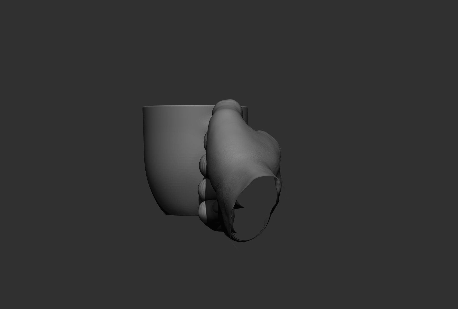10 male hand poses 3D model_58