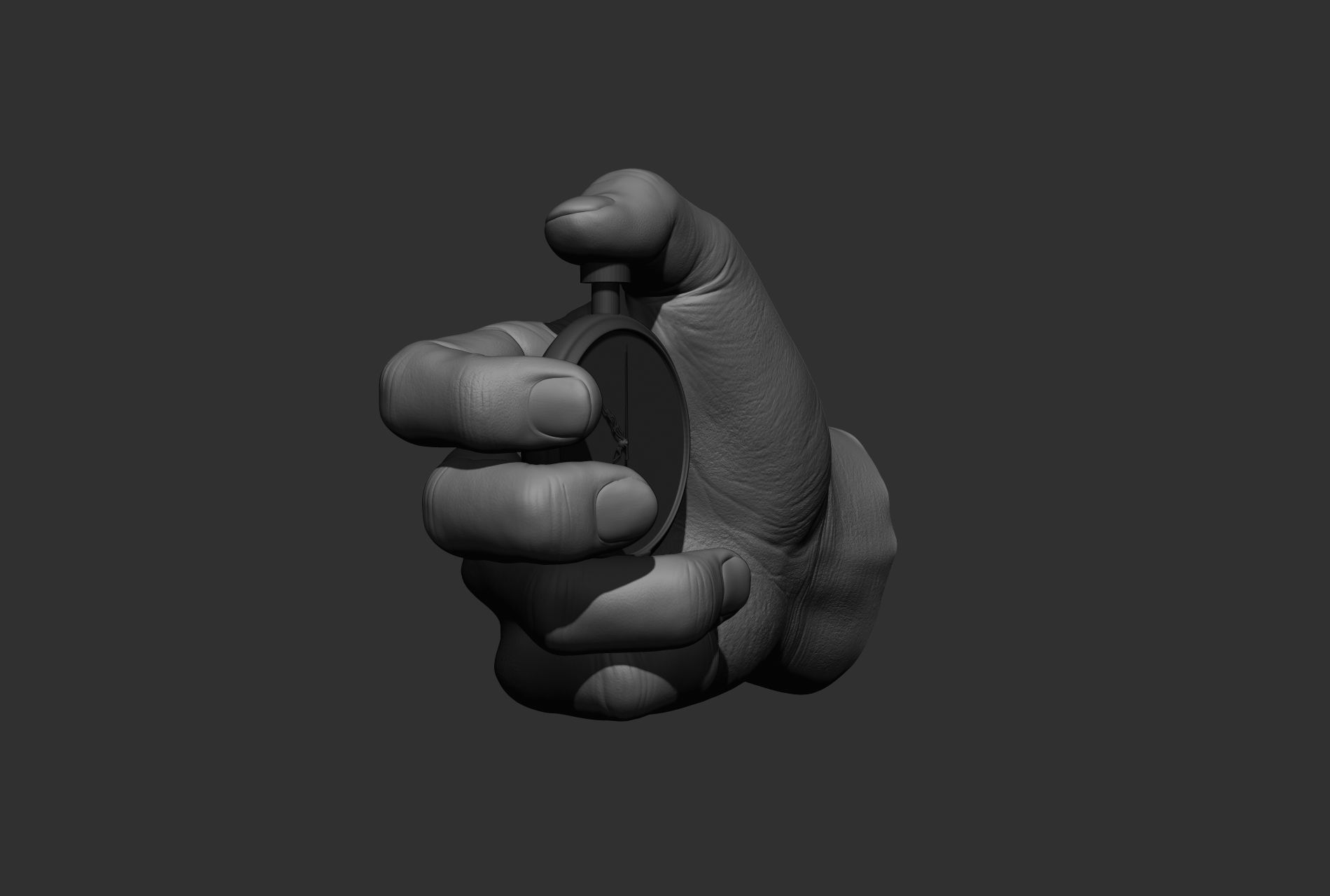 10 male hand poses 3D model_40