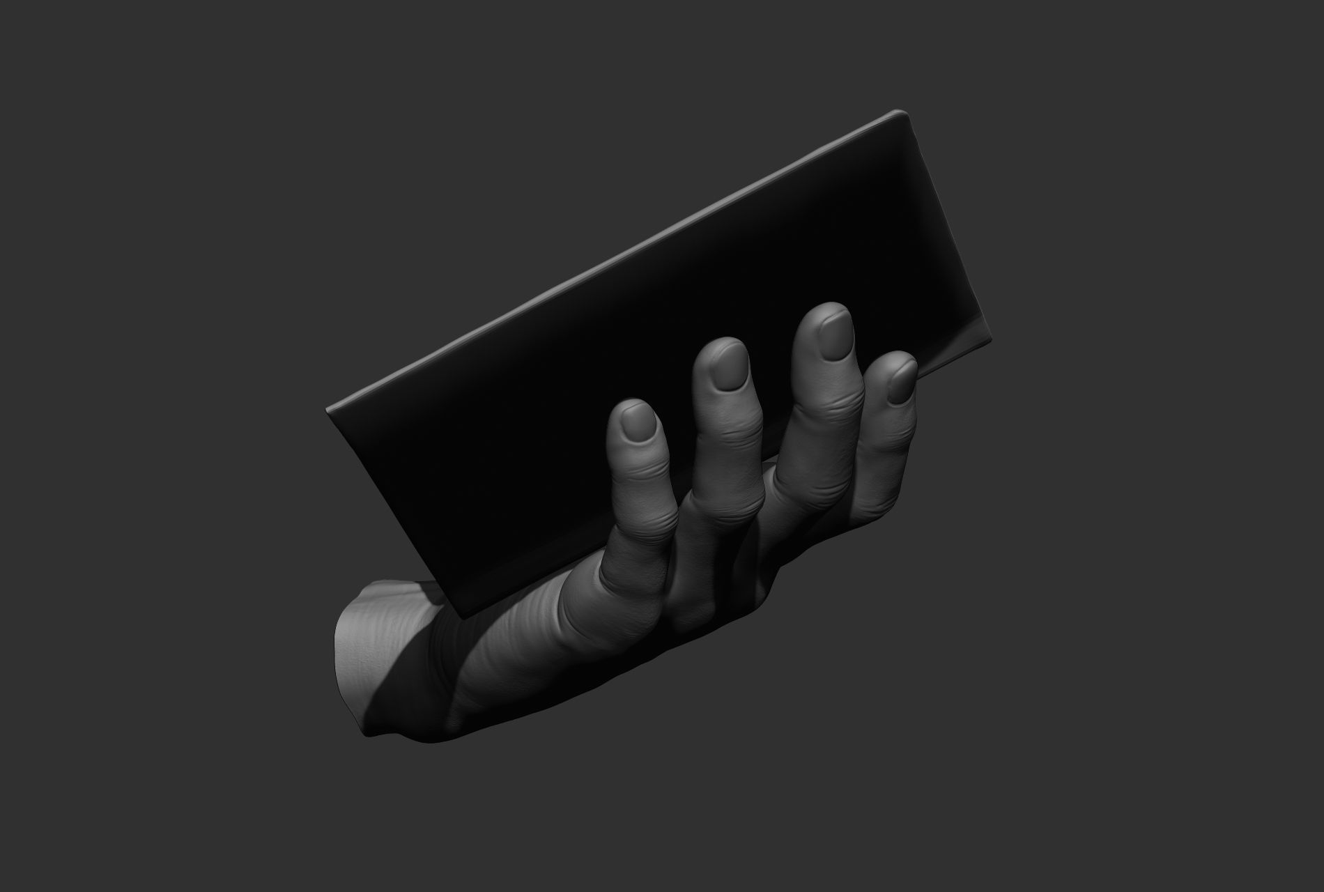 10 male hand poses 3D model_36