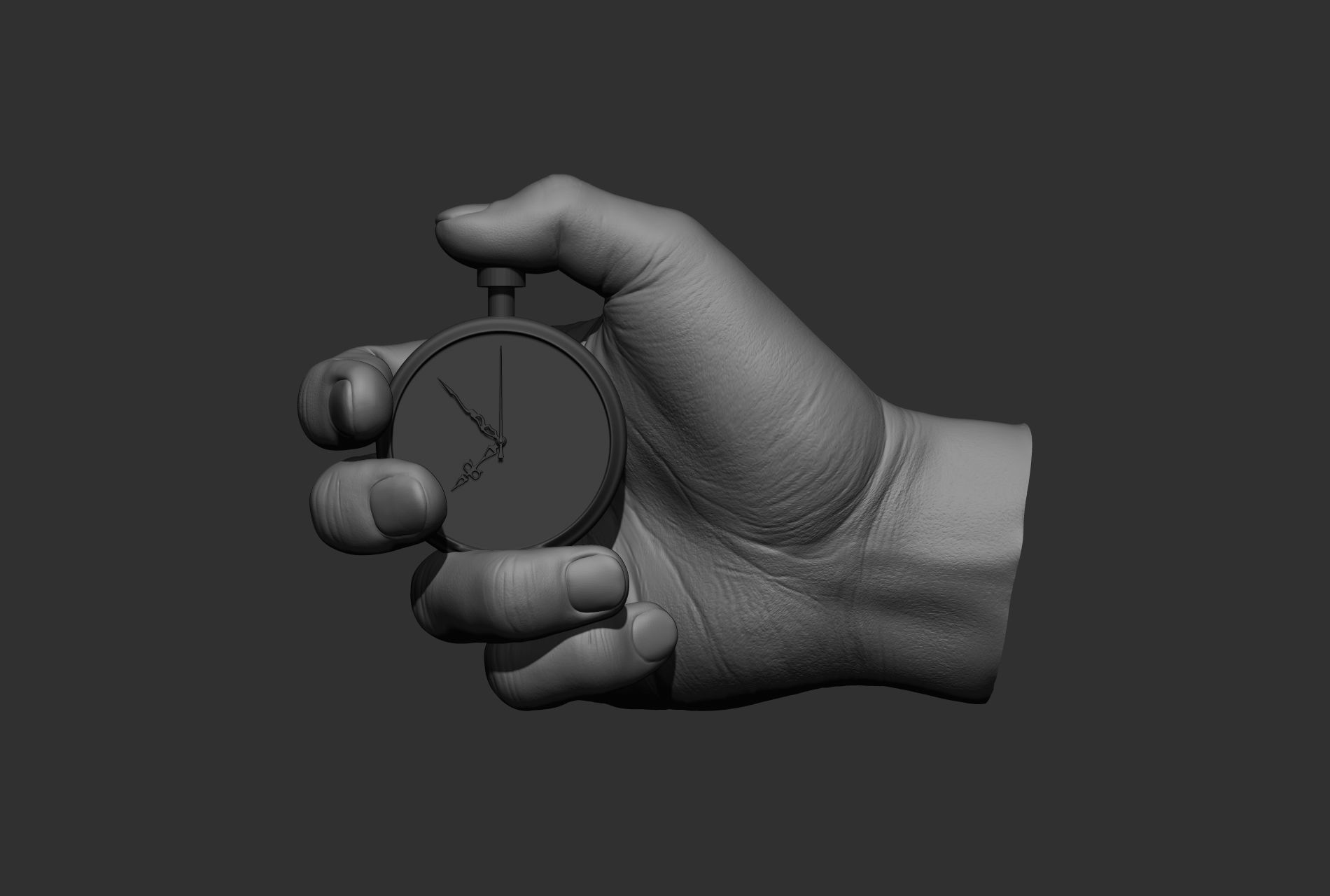 10 male hand poses 3D model_39