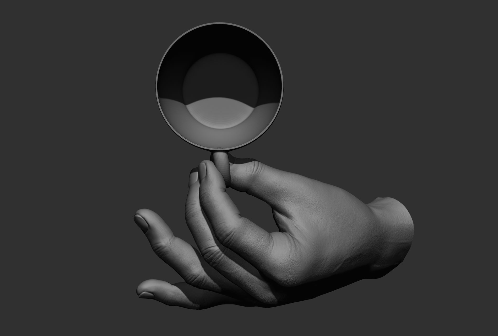 10 male hand poses 3D model_55