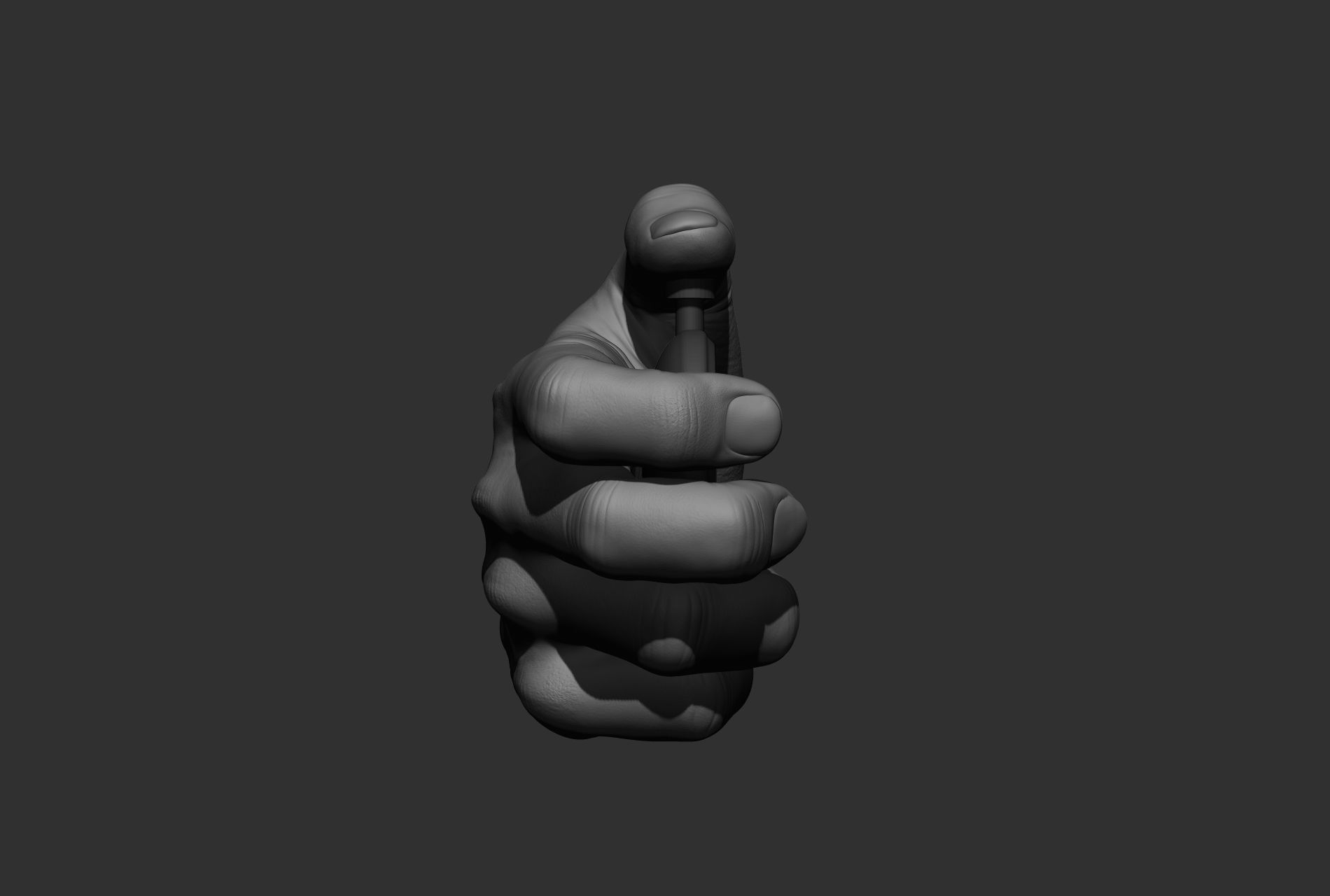 10 male hand poses 3D model_41