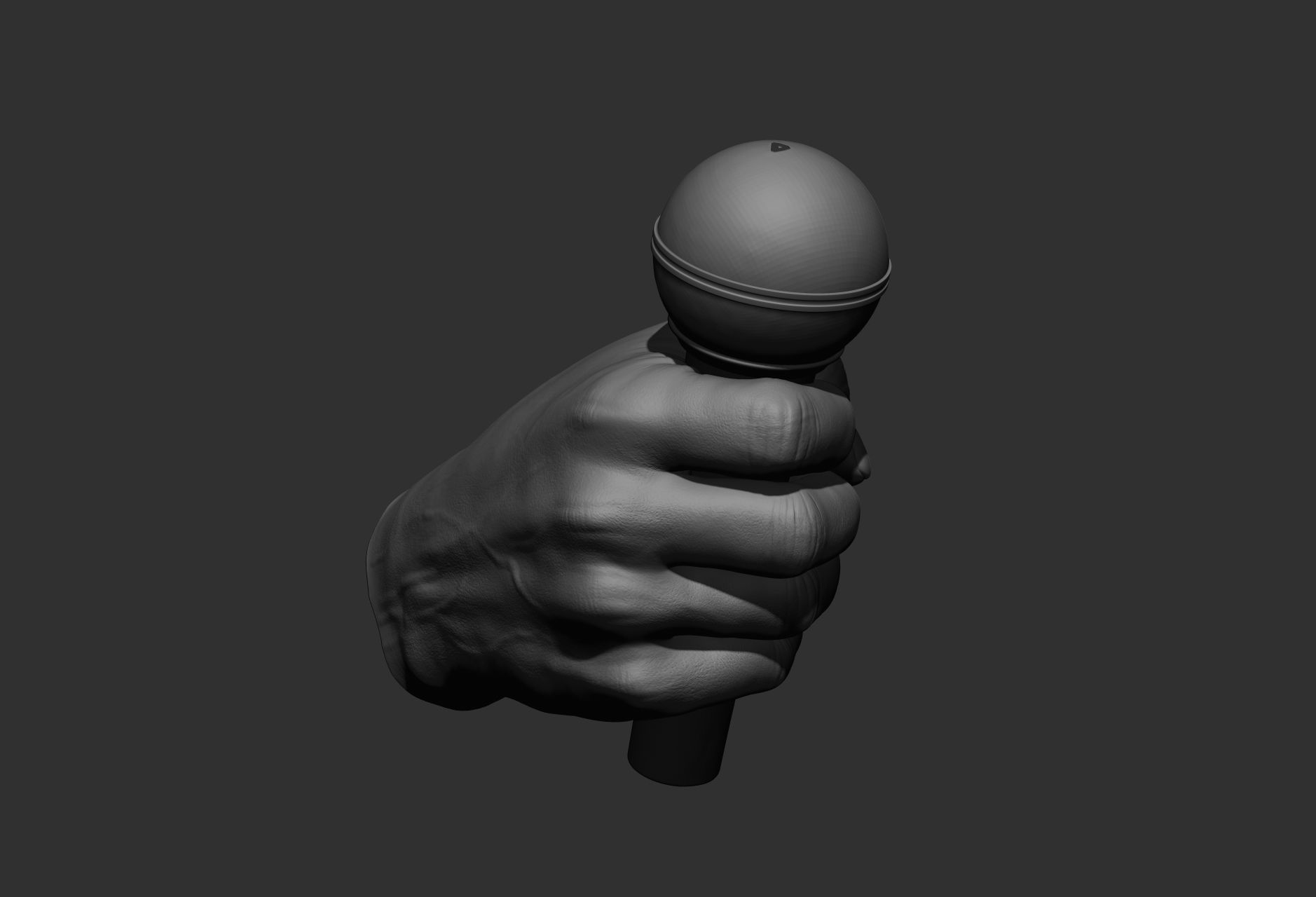 10 male hand poses 3D model_12