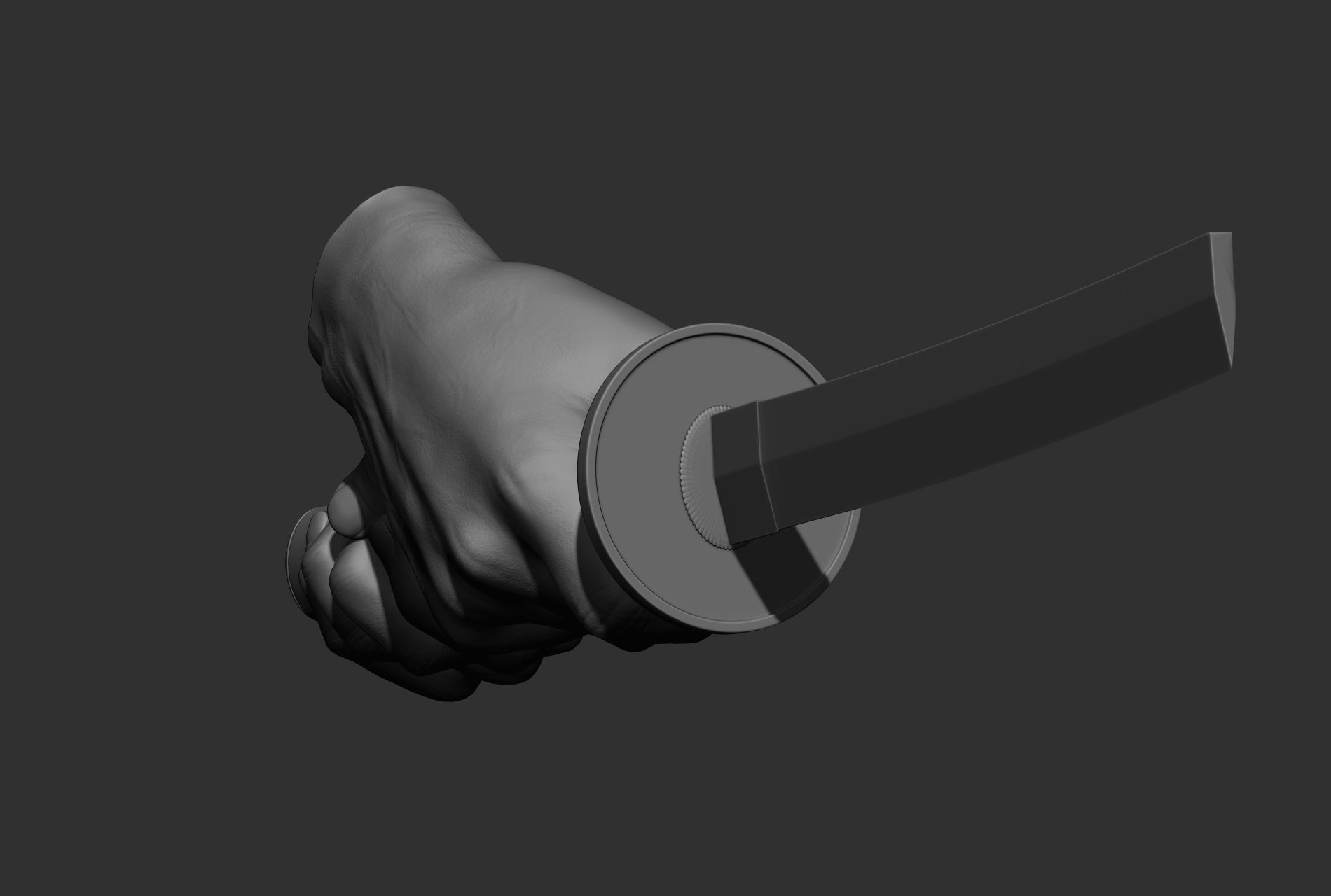 10 male hand poses 3D model_19