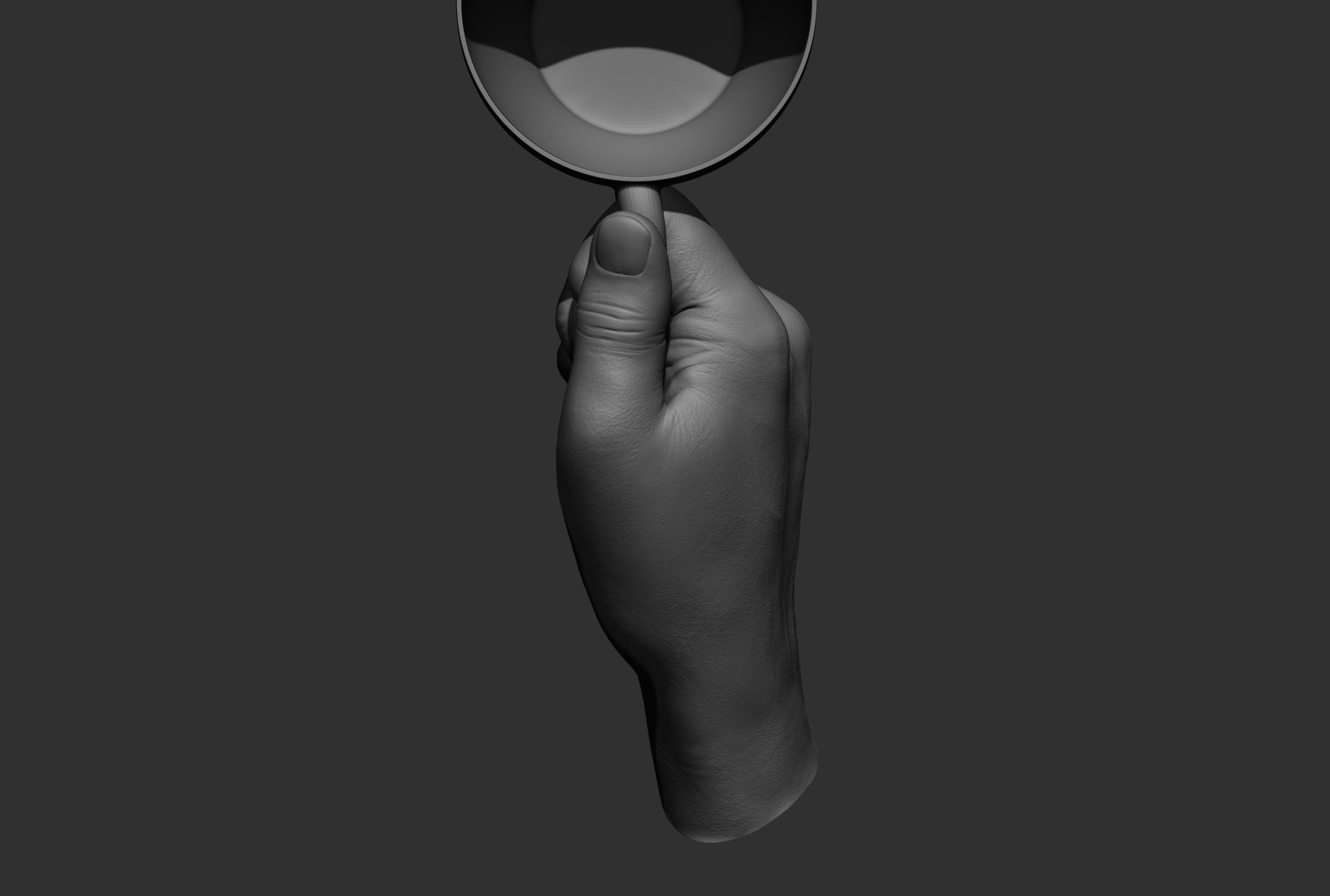 10 male hand poses 3D model_48