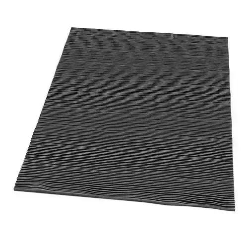 Black Stripped Rug