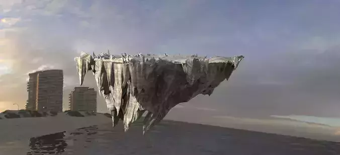 Floating Mountain 1 3D model