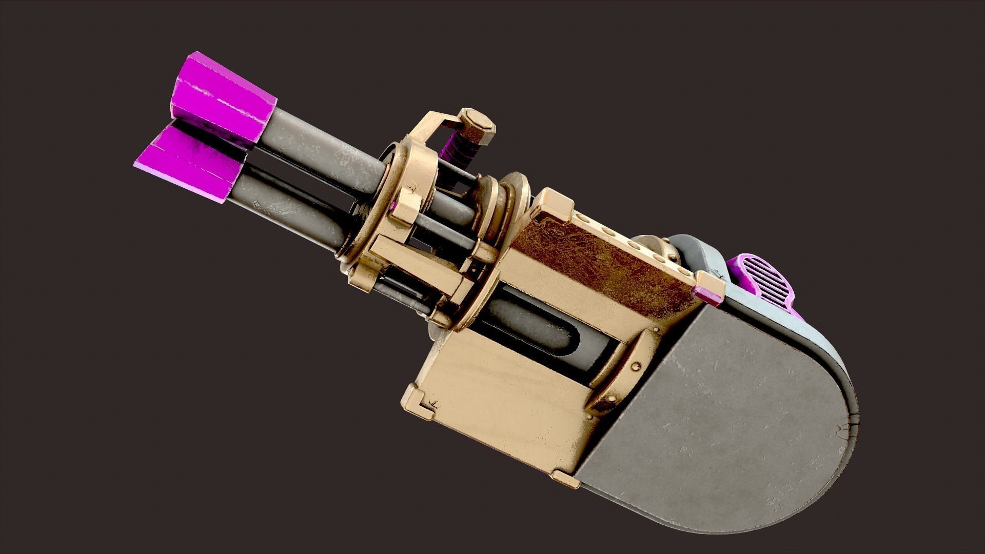 ARCANE - JINX MINIGUN - Cosplay - League of legends 3D model_3
