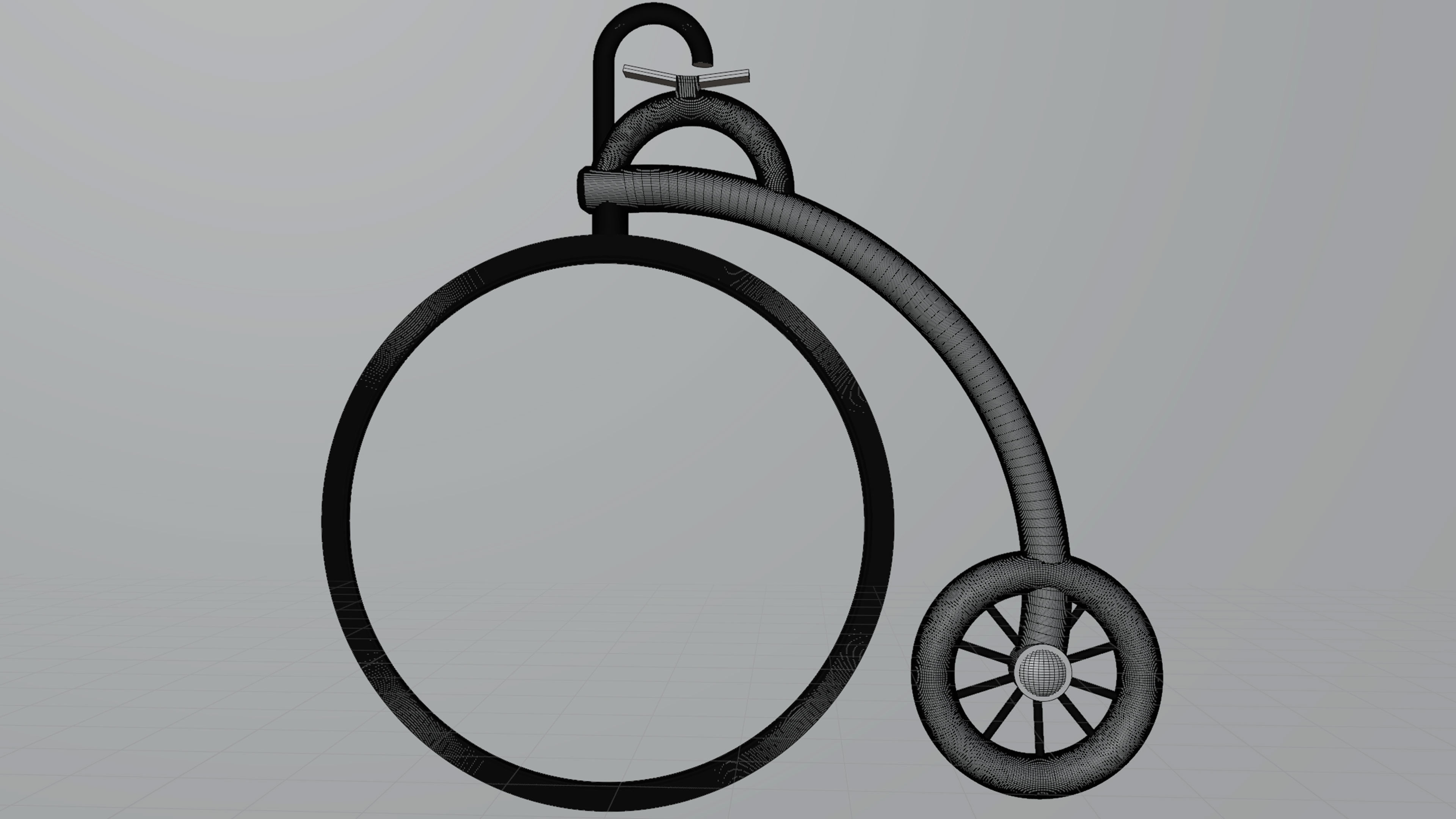 Wall Clock  Bicycle London 3D model_7