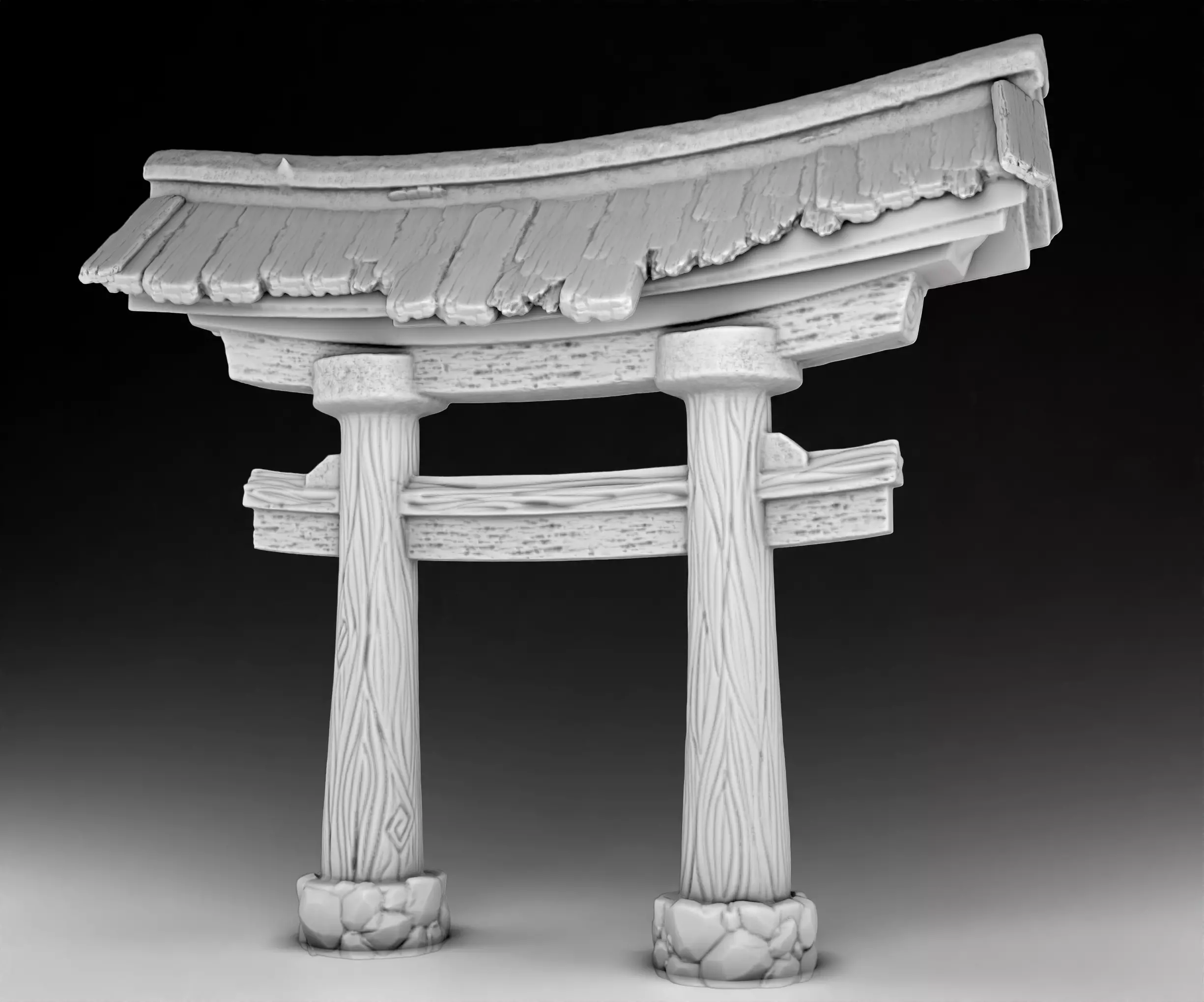 Torri Gate 3D print model_0