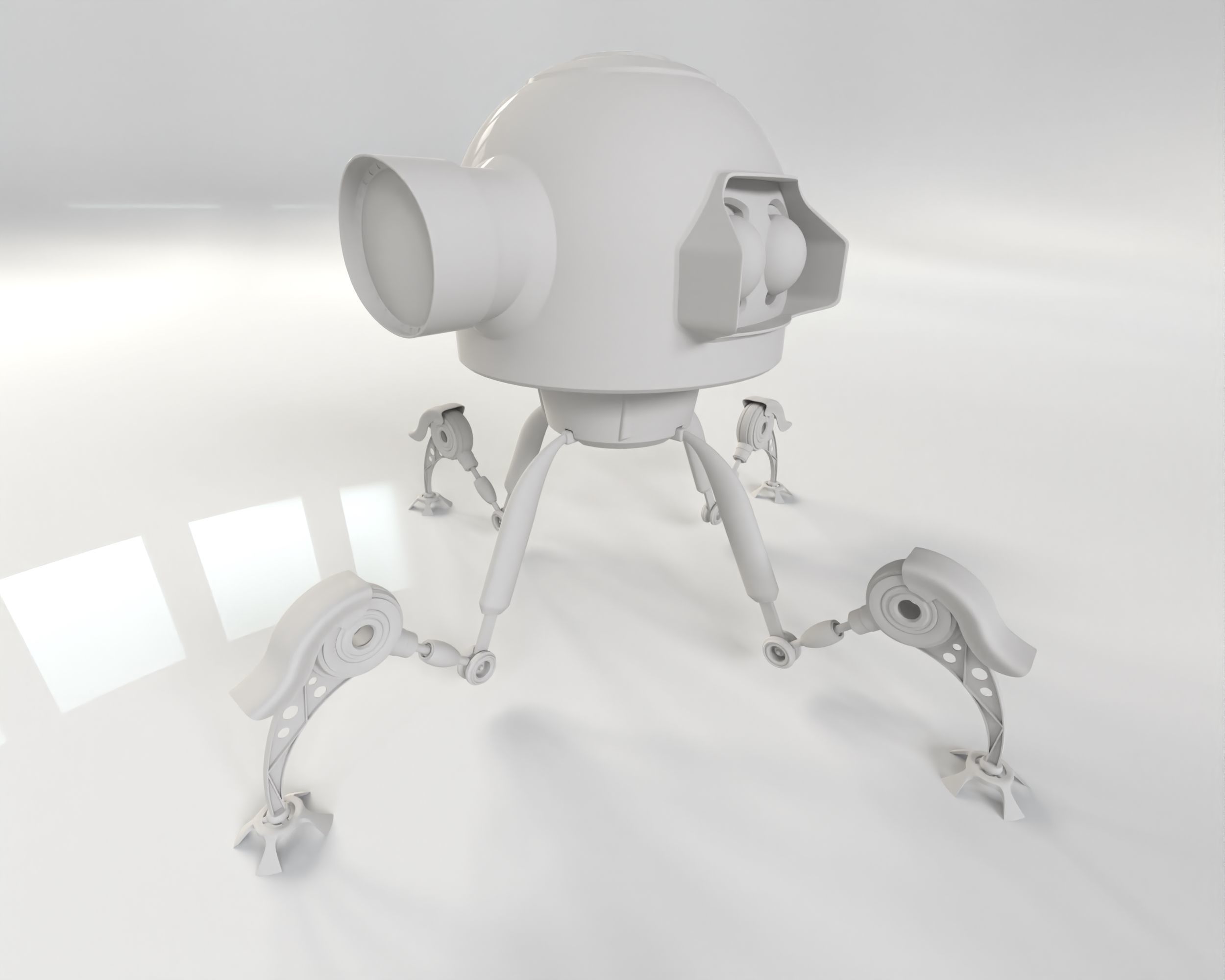 Sci Fi Robot 3D model_2