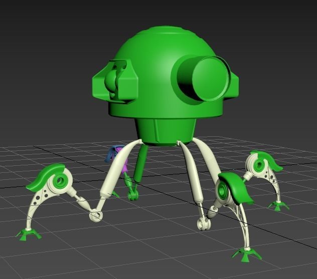 Sci Fi Robot 3D model_16