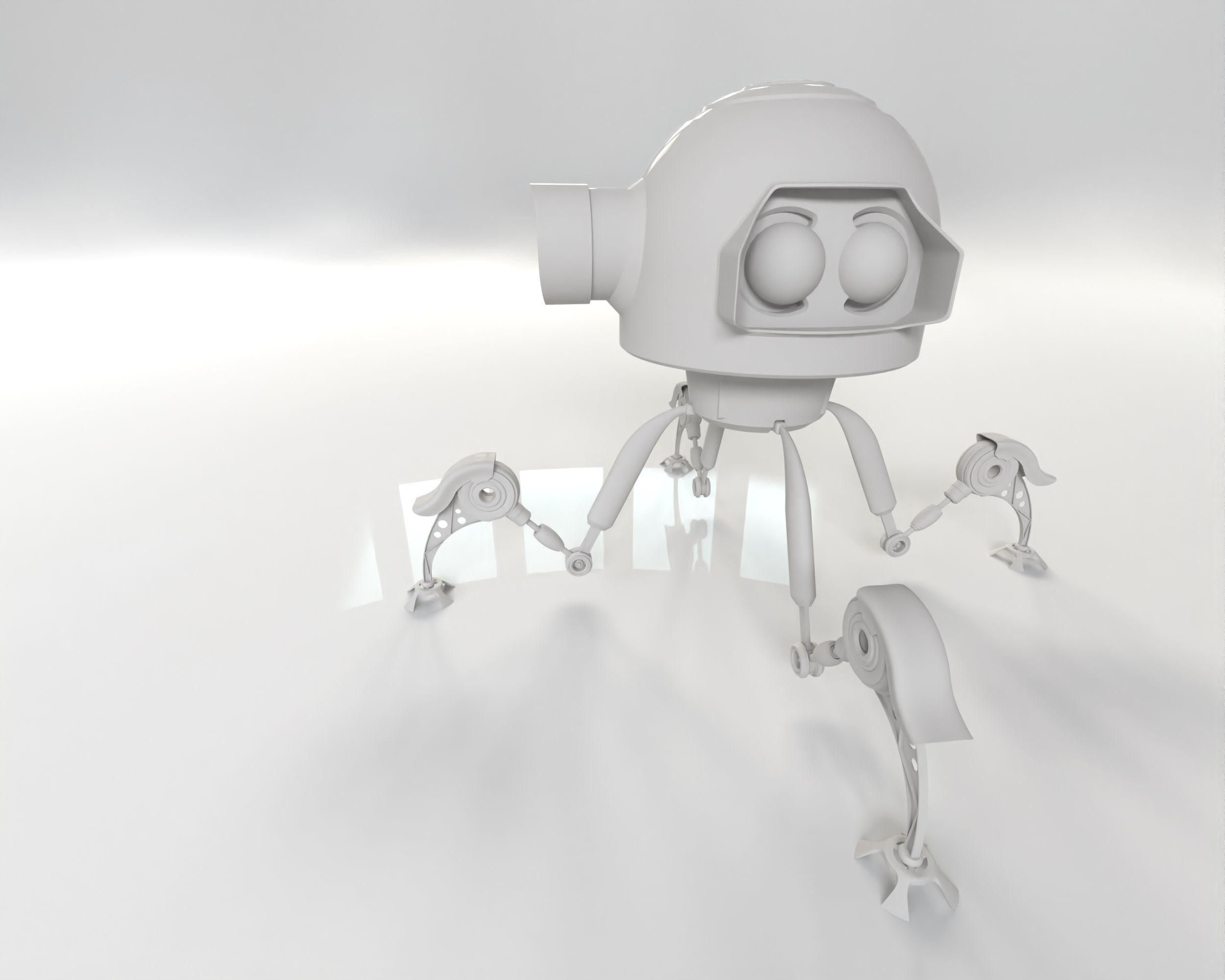 Sci Fi Robot 3D model_3