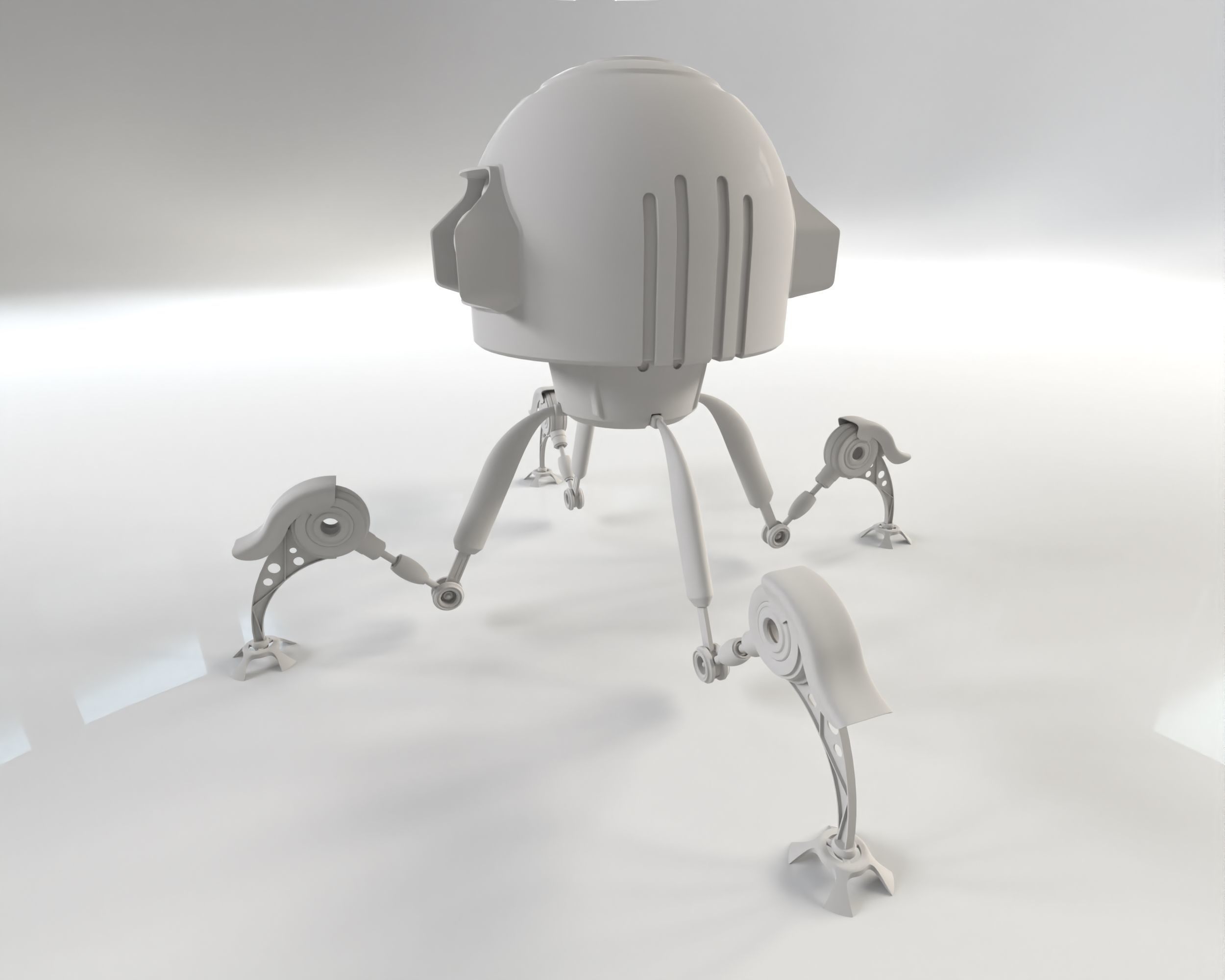Sci Fi Robot 3D model_6