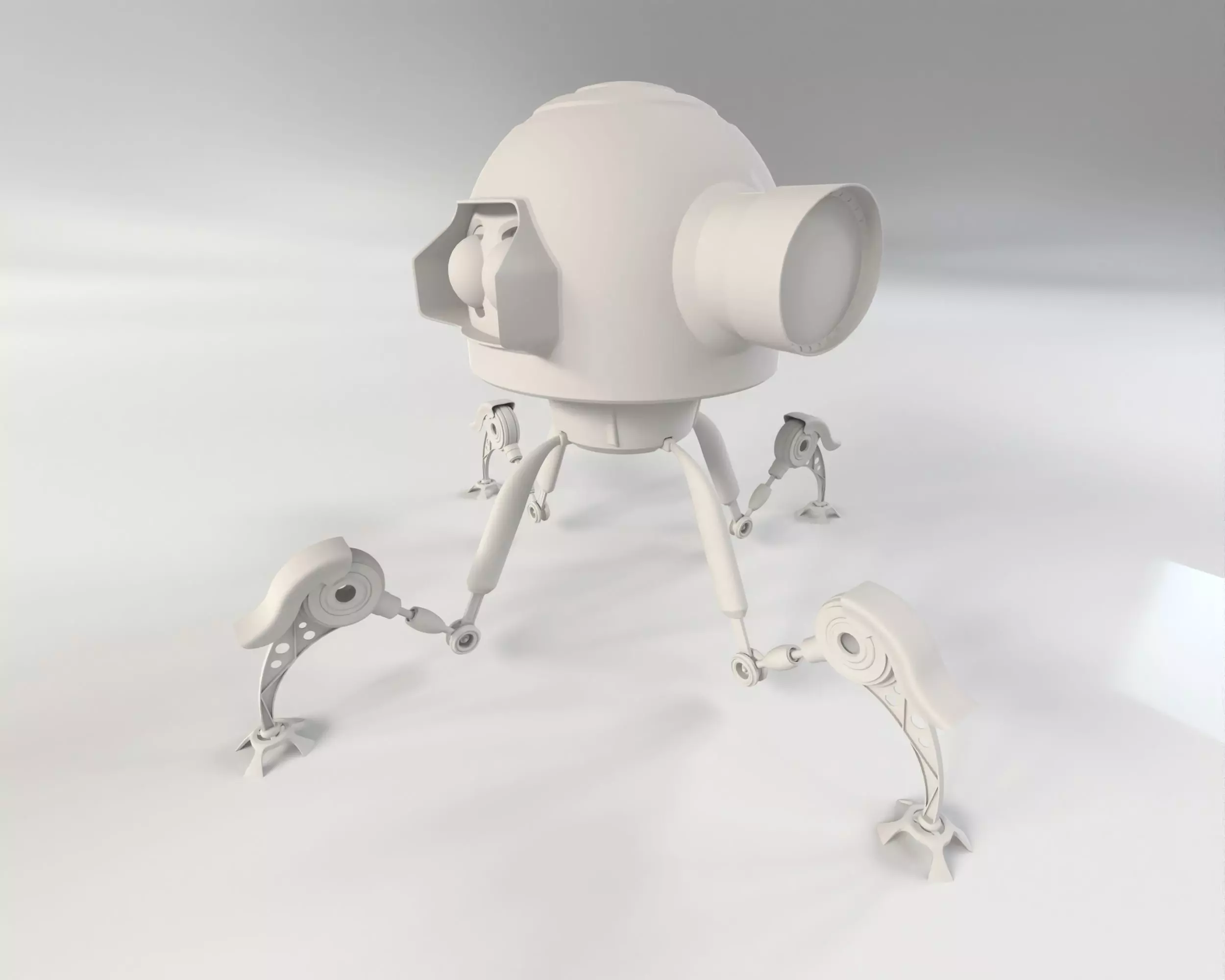 Sci Fi Robot 3D model_0