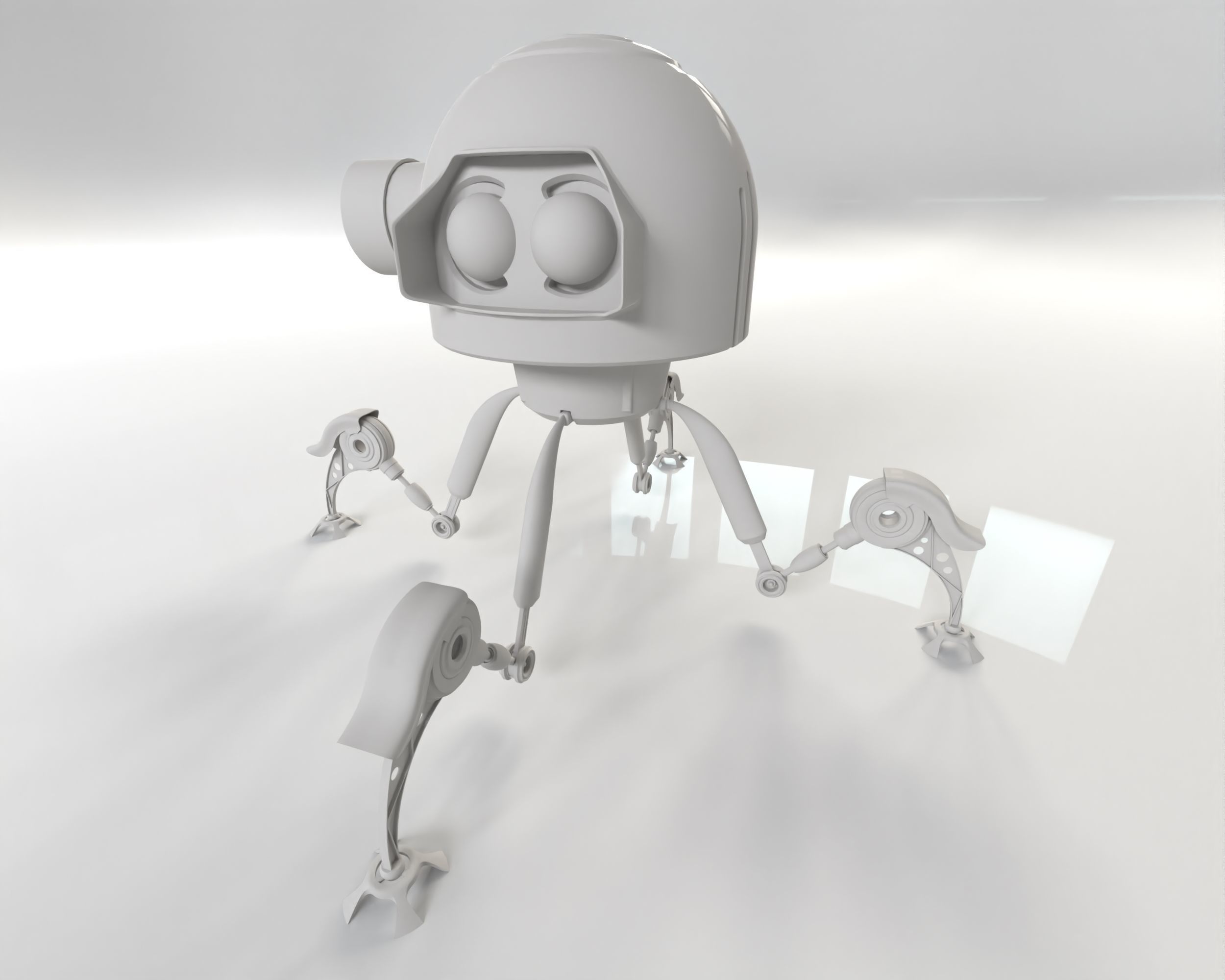 Sci Fi Robot 3D model_4