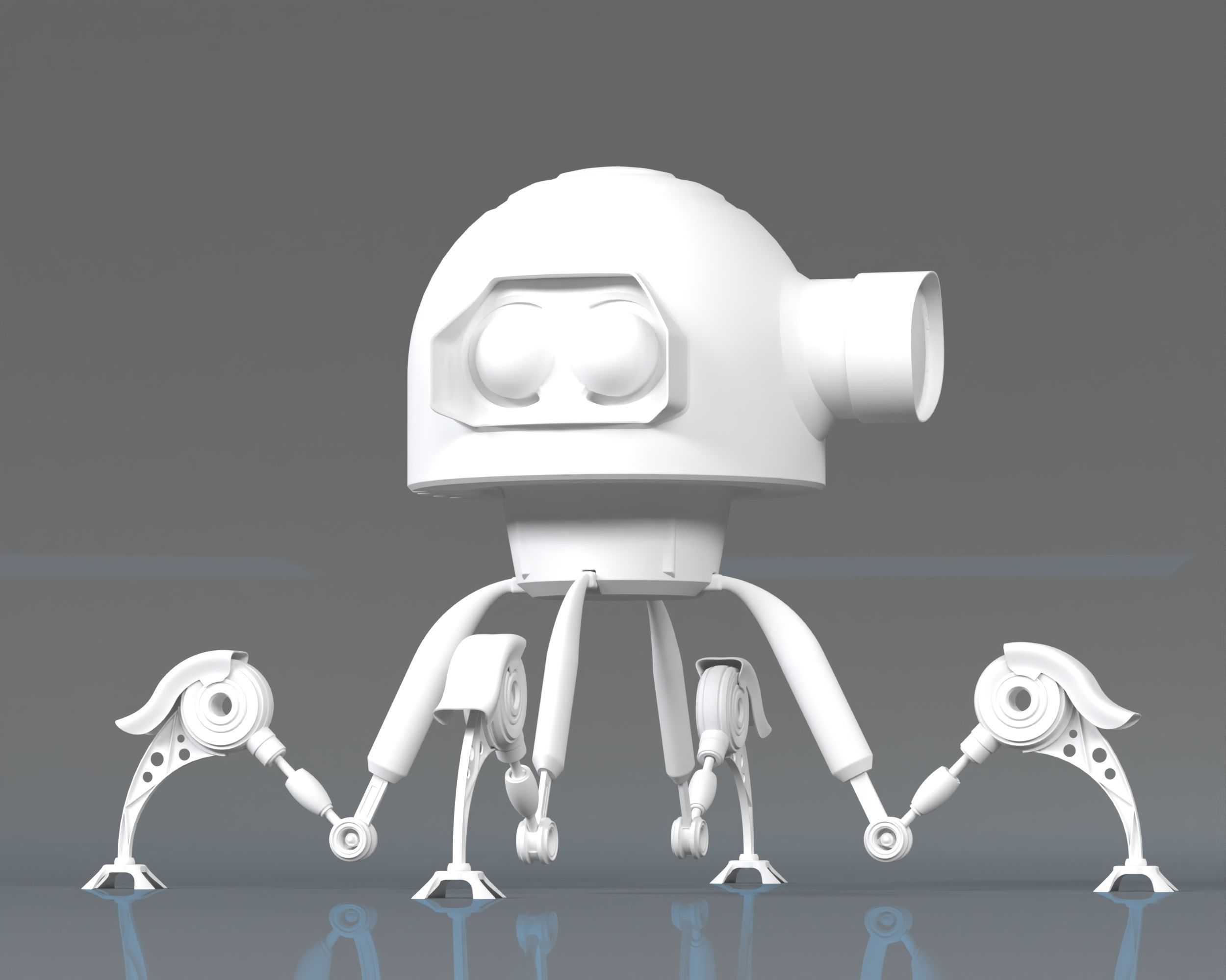 Sci Fi Robot 3D model_14