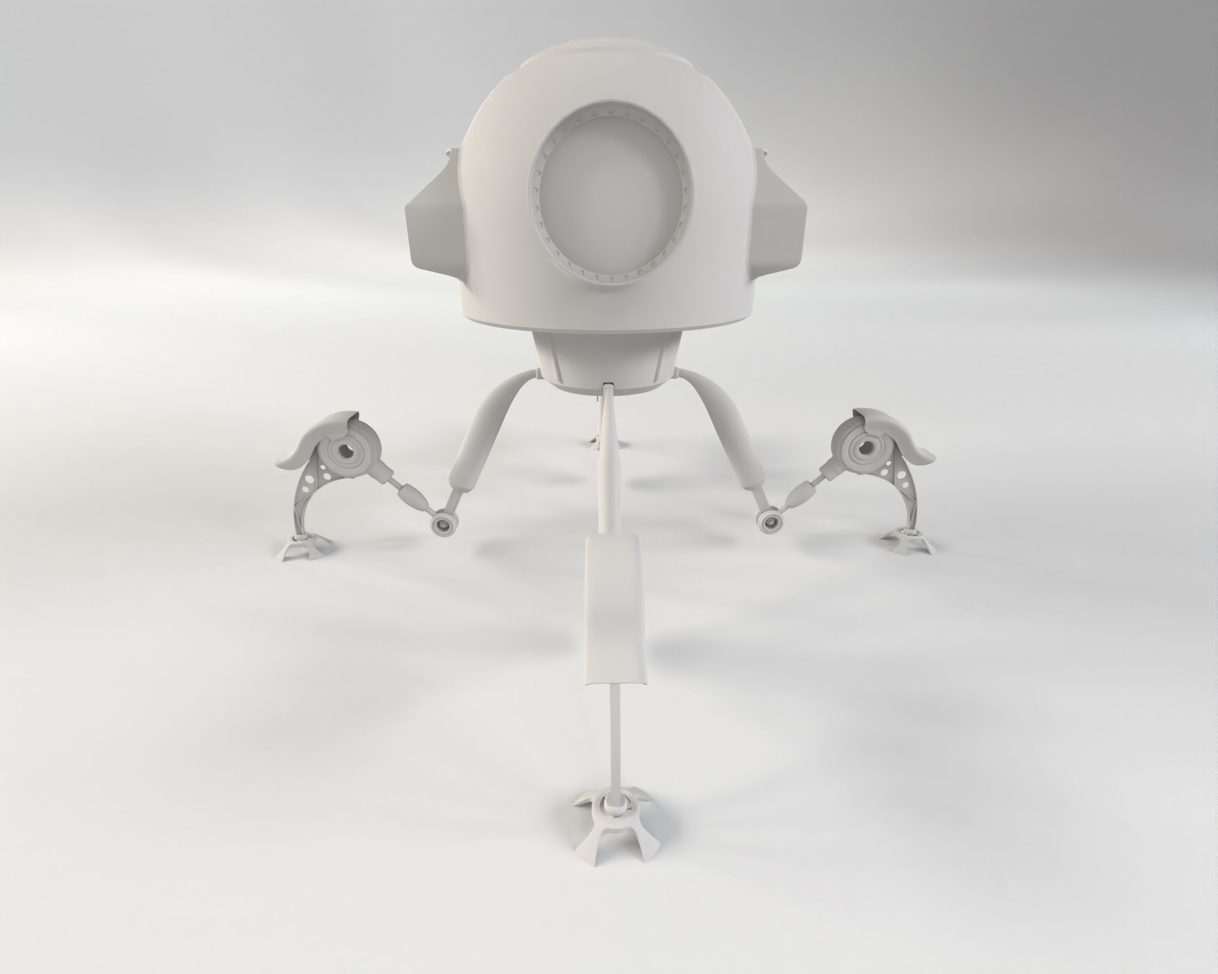 Sci Fi Robot 3D model_1